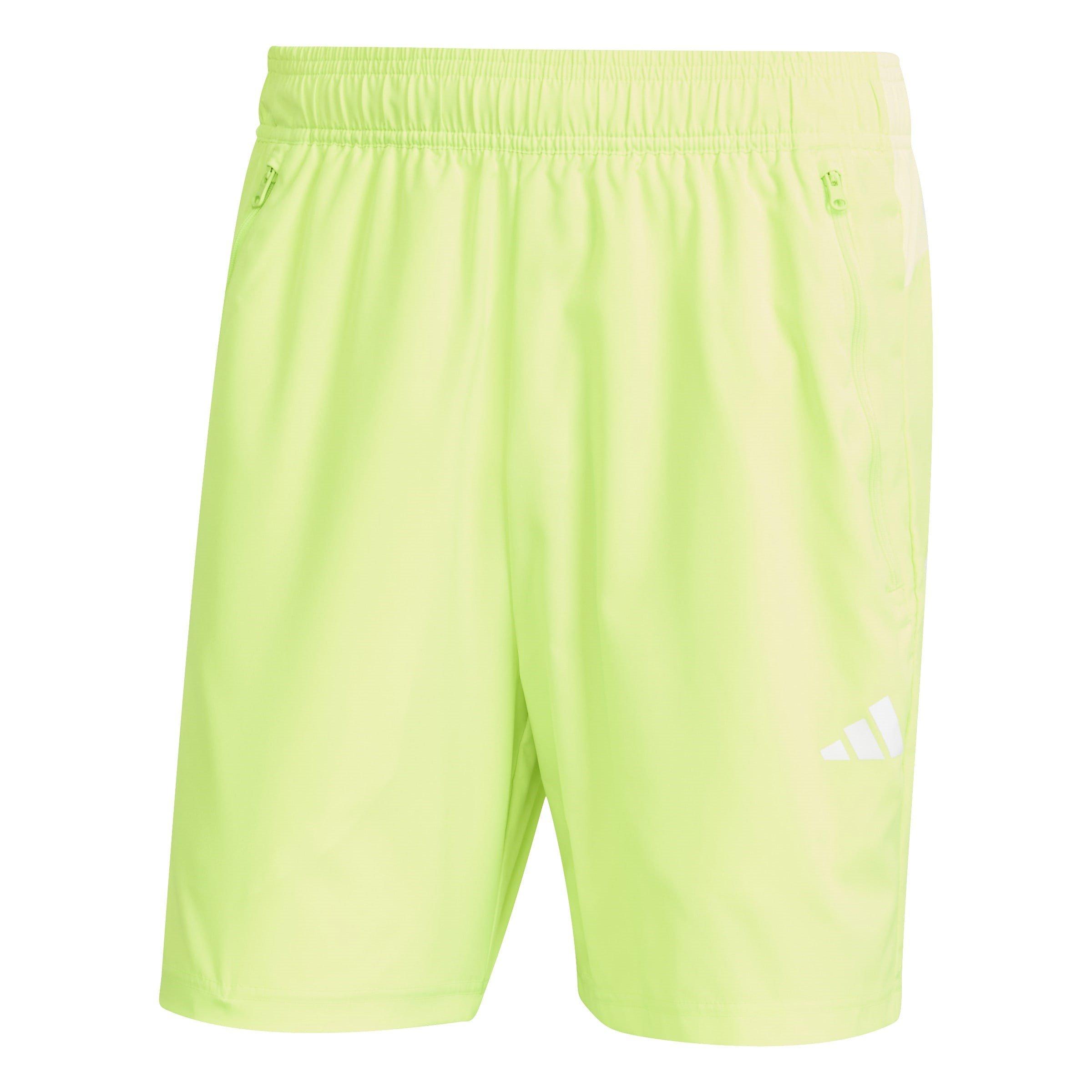 Adidas Men's Train Essentials Woven Training Shorts - Lcid Lmn/Wht - S