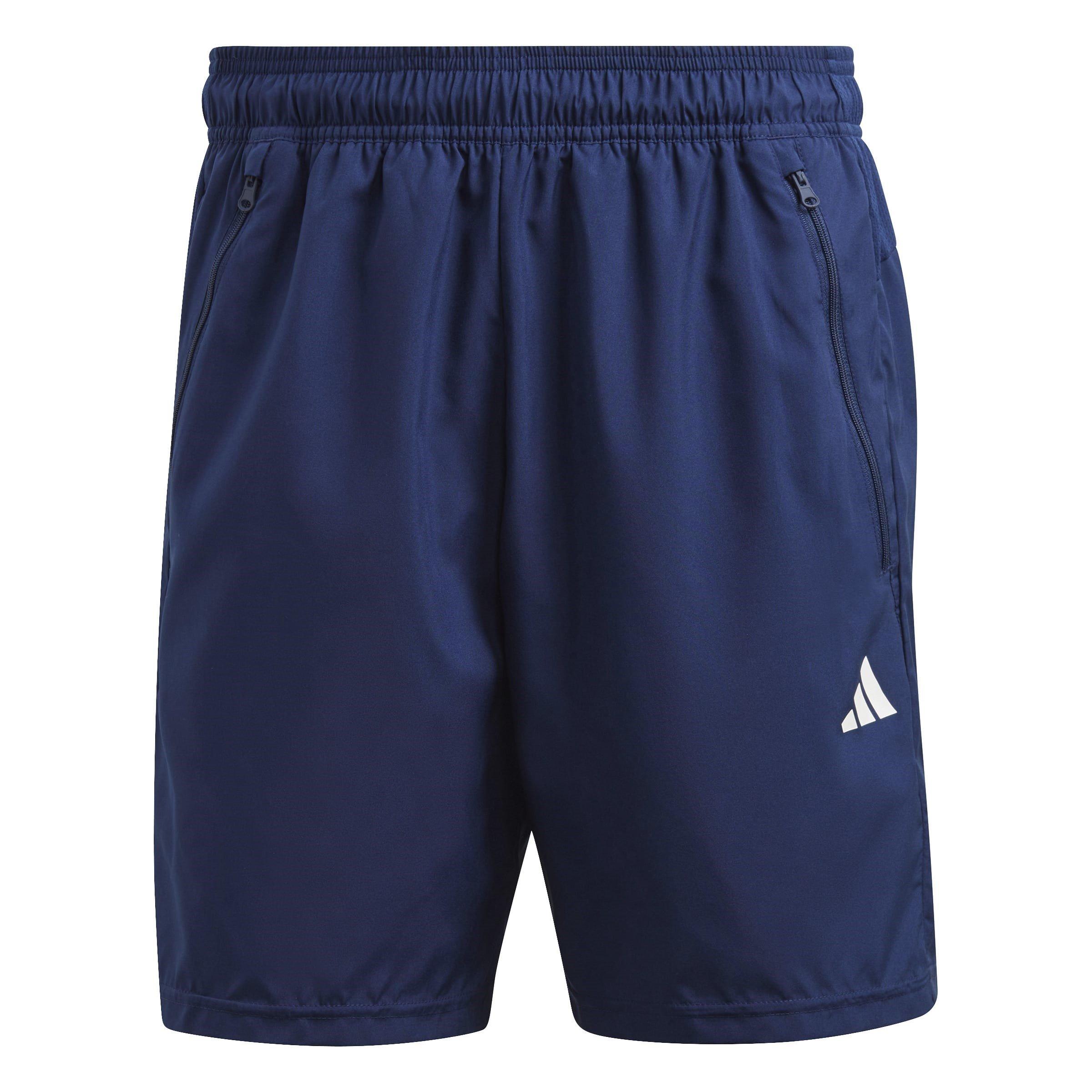 Dark Blu/Wht - adidas - Train Essentials Woven Training Shorts Mens - 1