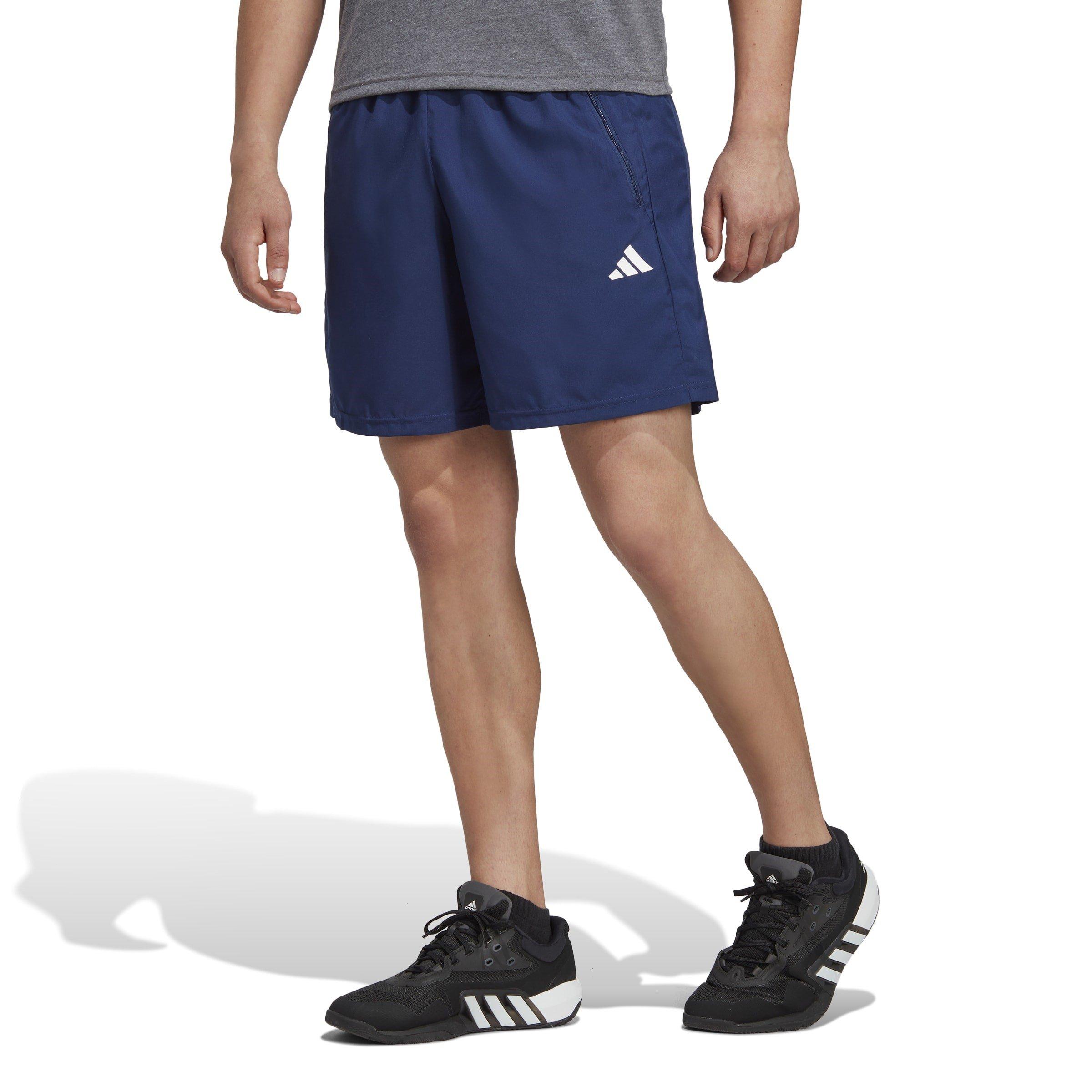 Dark Blu/Wht - adidas - Train Essentials Woven Training Shorts Mens - 3