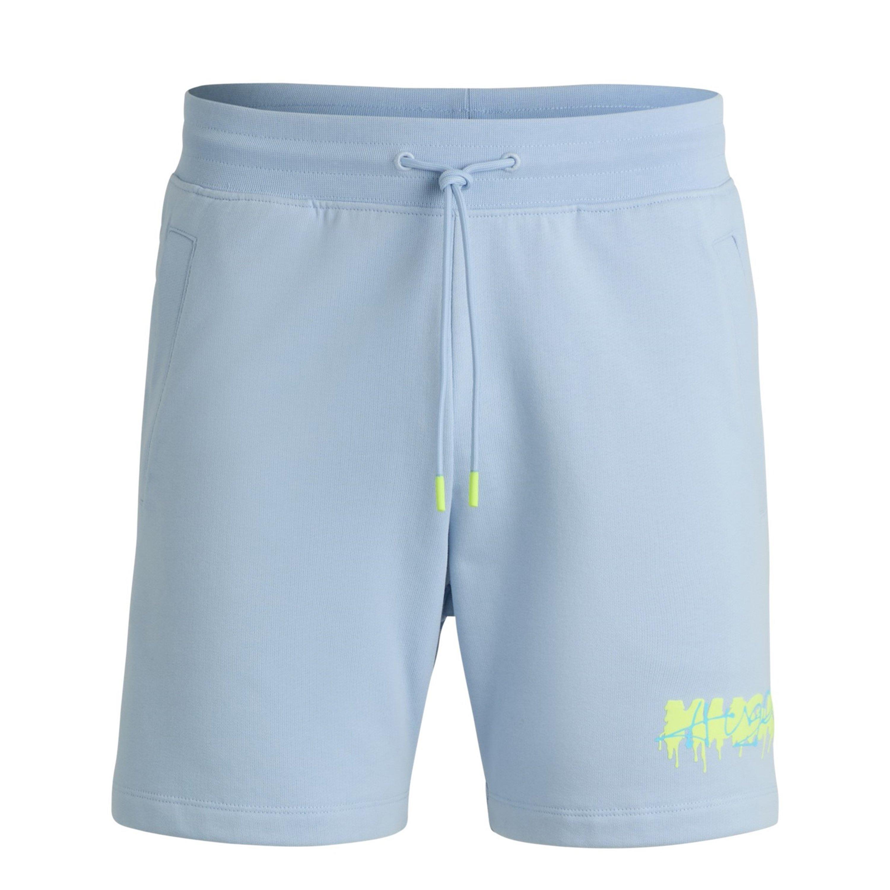 Pastel Blue 455 - Hugo - Dapalmi Fleece Shorts - 1