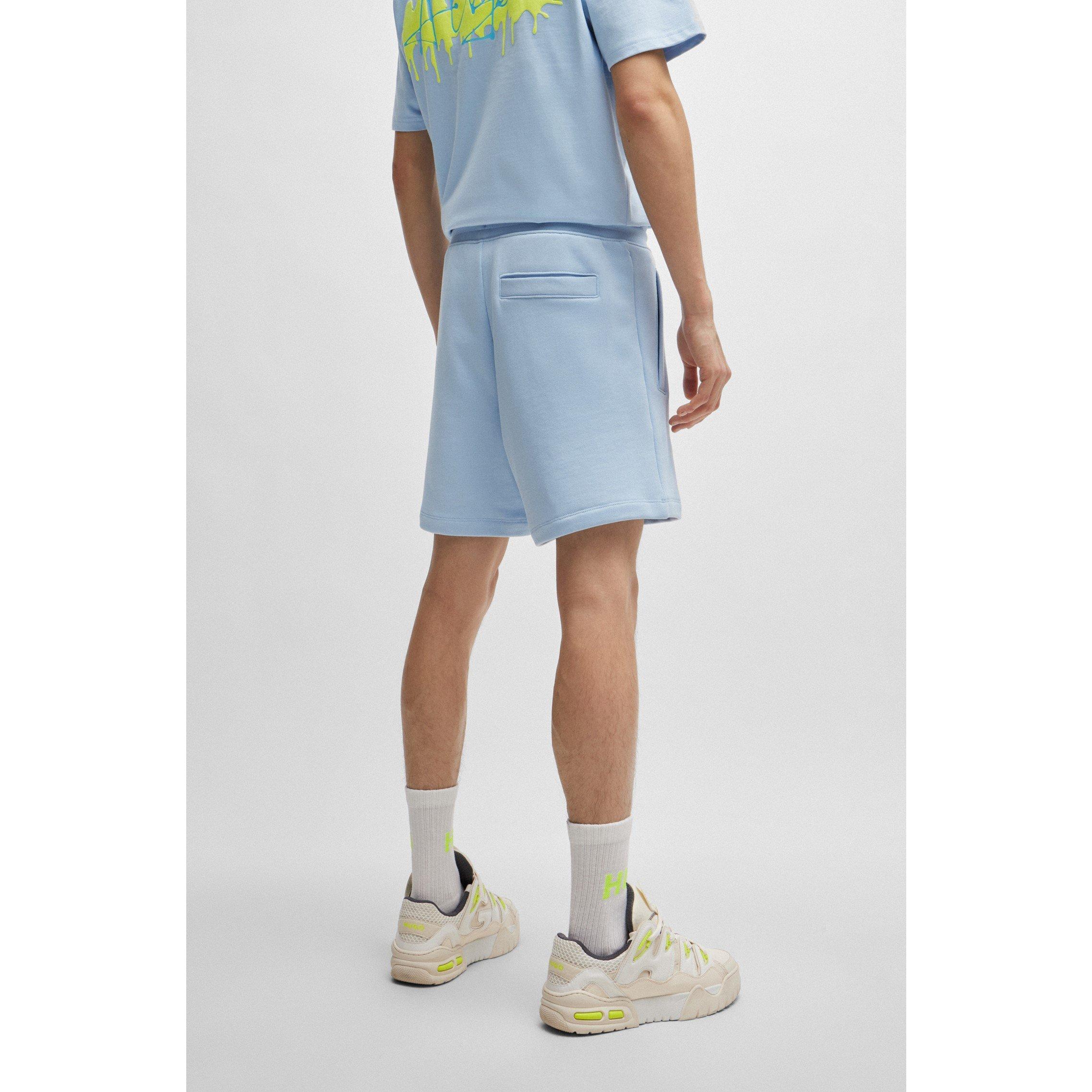 Pastel Blue 455 - Hugo - Dapalmi Fleece Shorts - 4