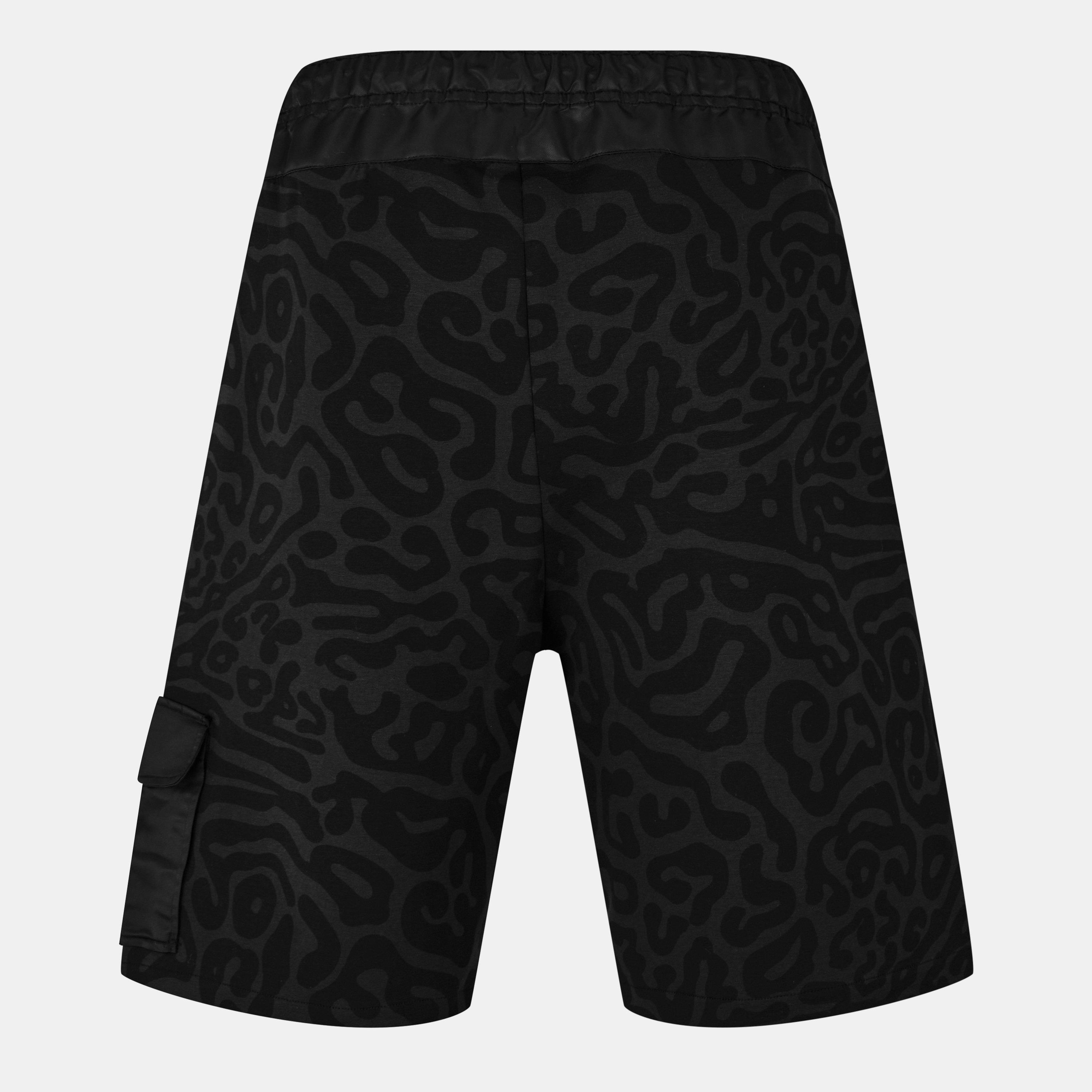 Black 009 - Hugo - Men's Fleece Jogger Shorts - 2