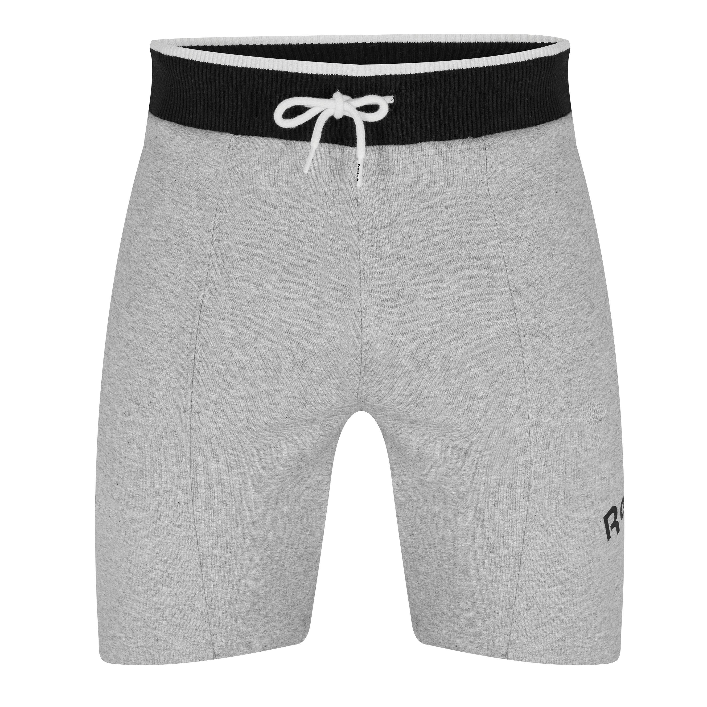Reebok Men's Identity Arch Logo Fleece Jogger Shorts - Medium Grey - XS