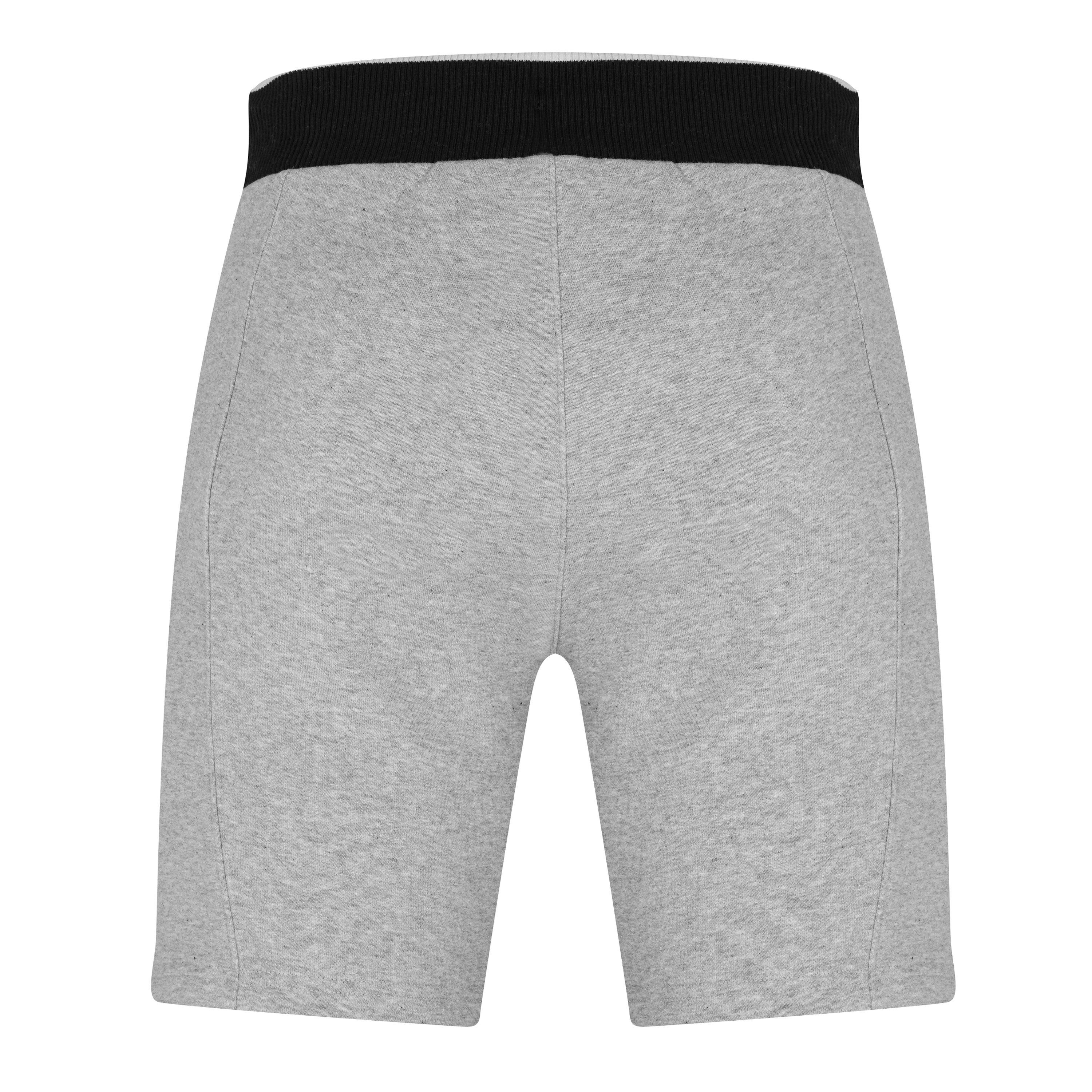 Medium Grey - Reebok - Identity Arch Logo Fleece Jogger Shorts - 2