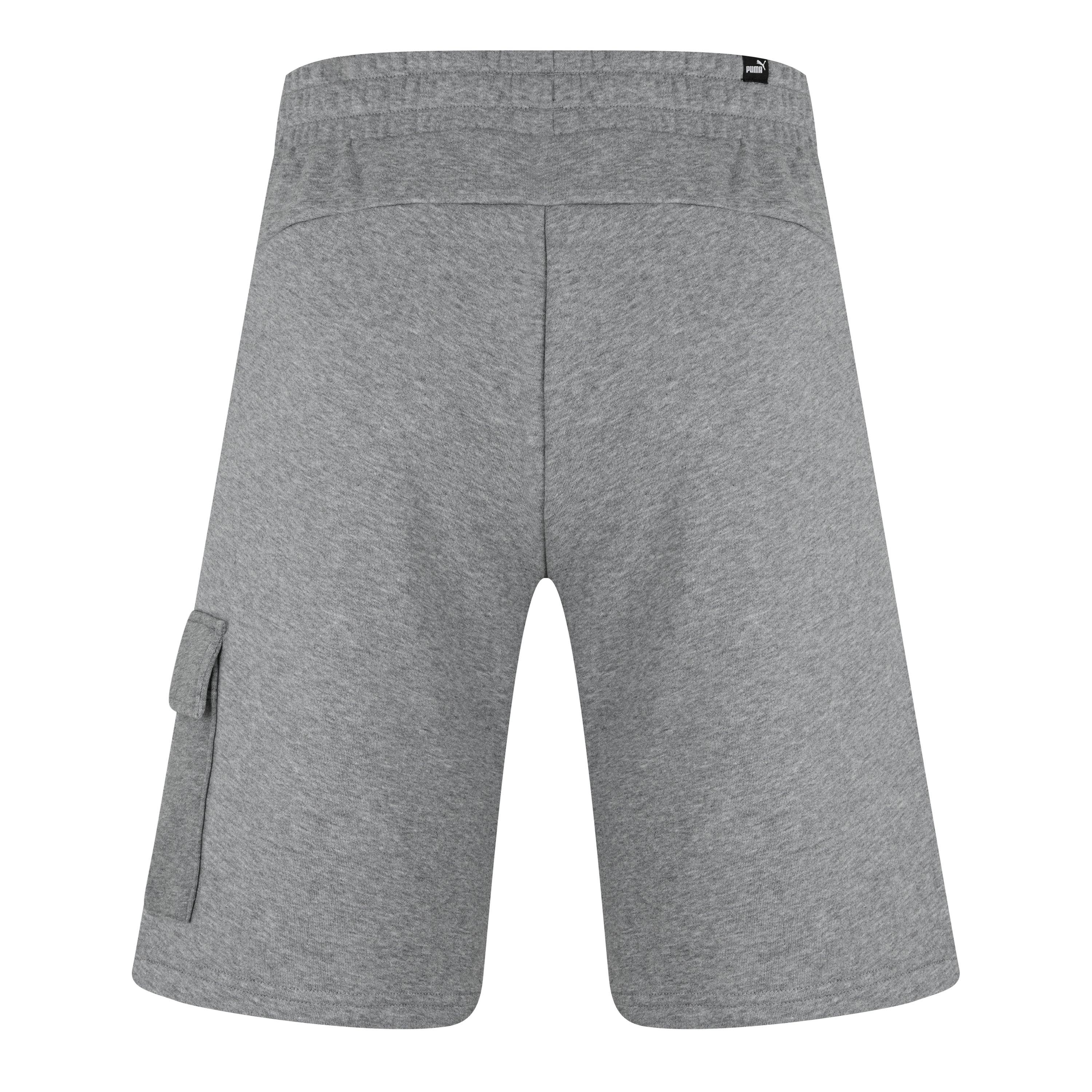 Grå Heather - Puma - Fleece Jogger Shorts - 2