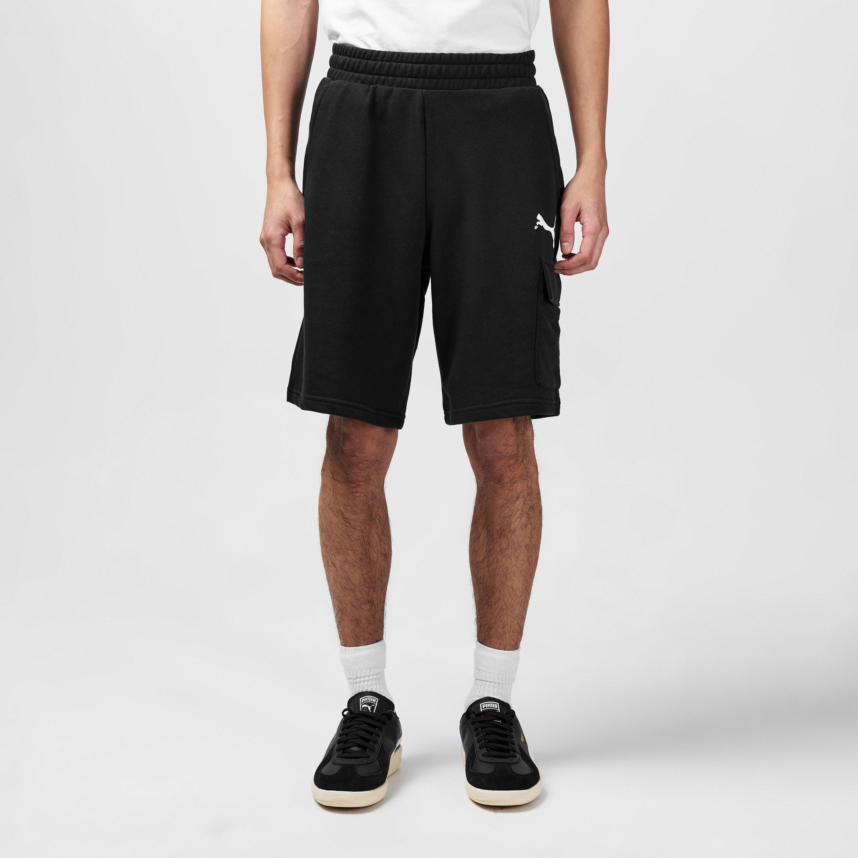 Noir - Puma - Men's Fleece Jogger Shorts - 3