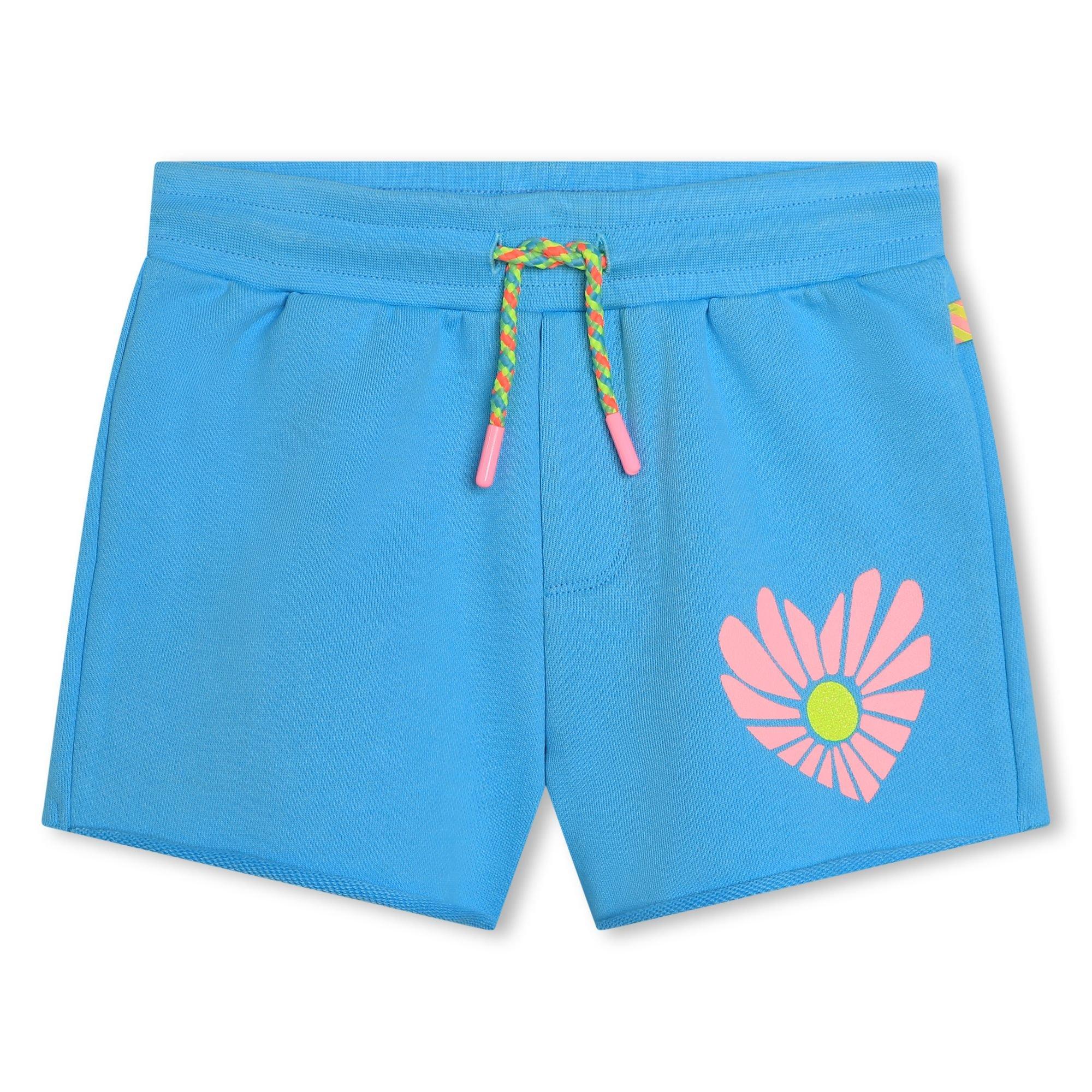 Blue Dish 77S - Billieblush - Kids' Flower Fleece Jogger Shorts - 1