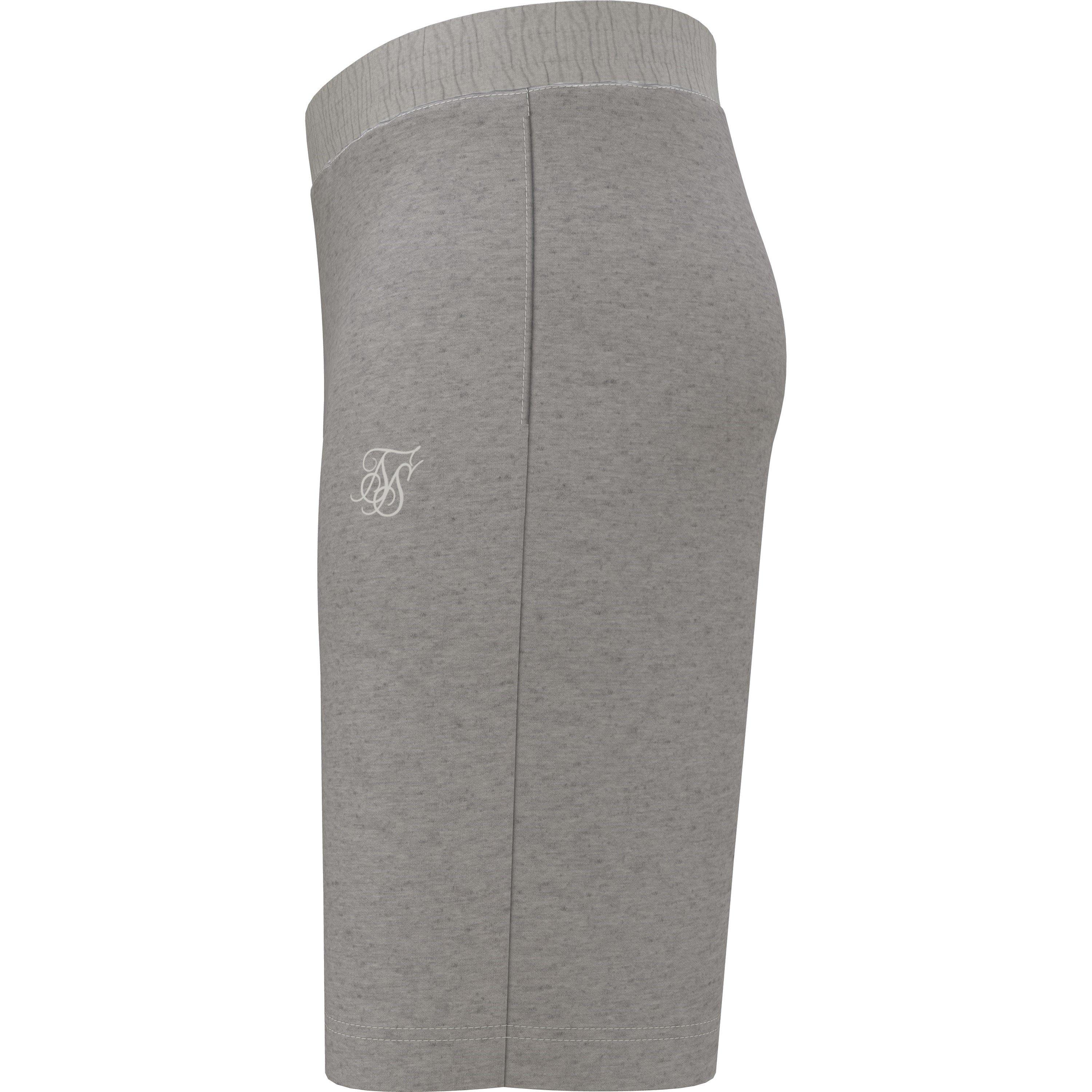 Grå Marl - SikSilk - Fleece Jogger Shorts - 4
