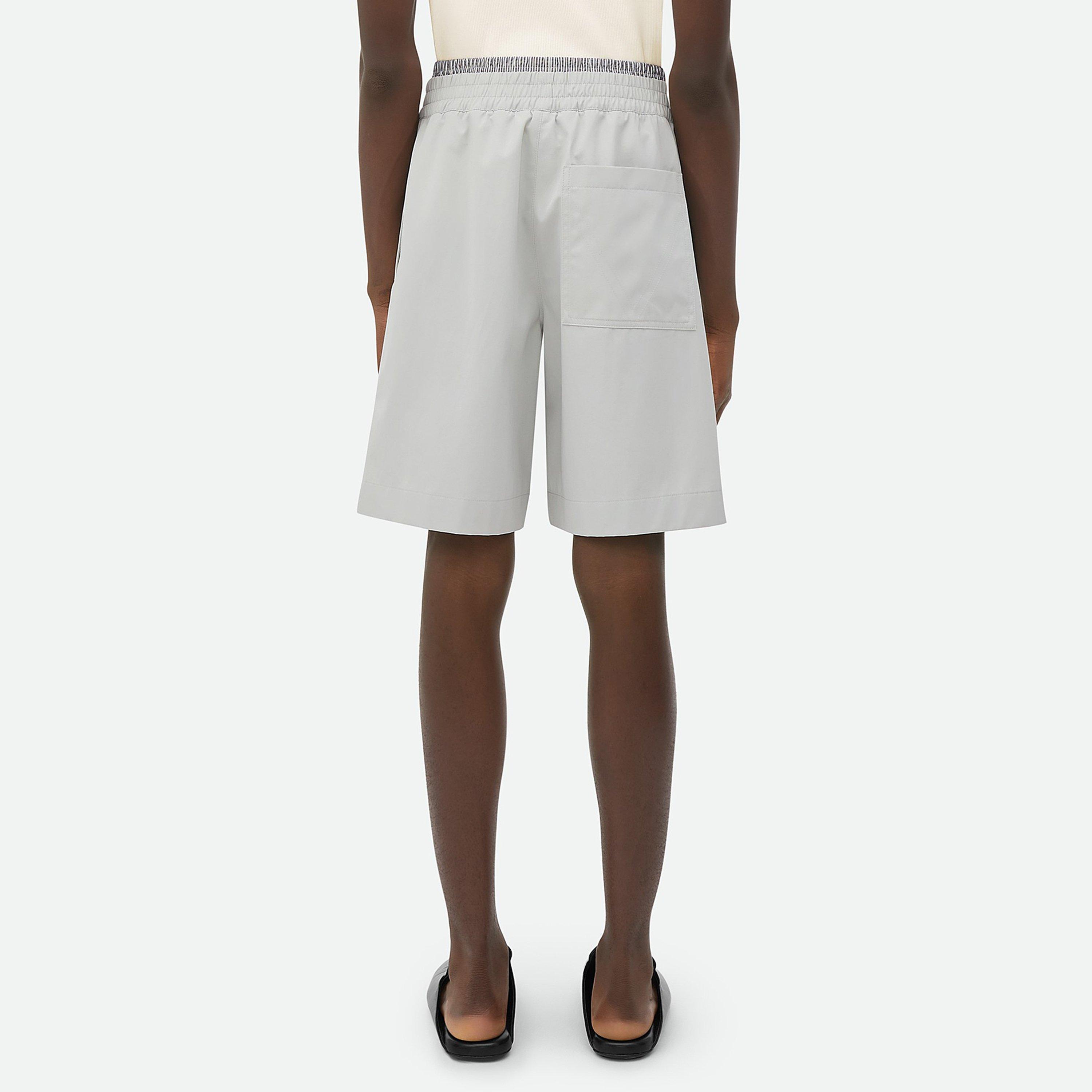 Cloud - Bottega Veneta - Light Cotton Twill Shorts - 3
