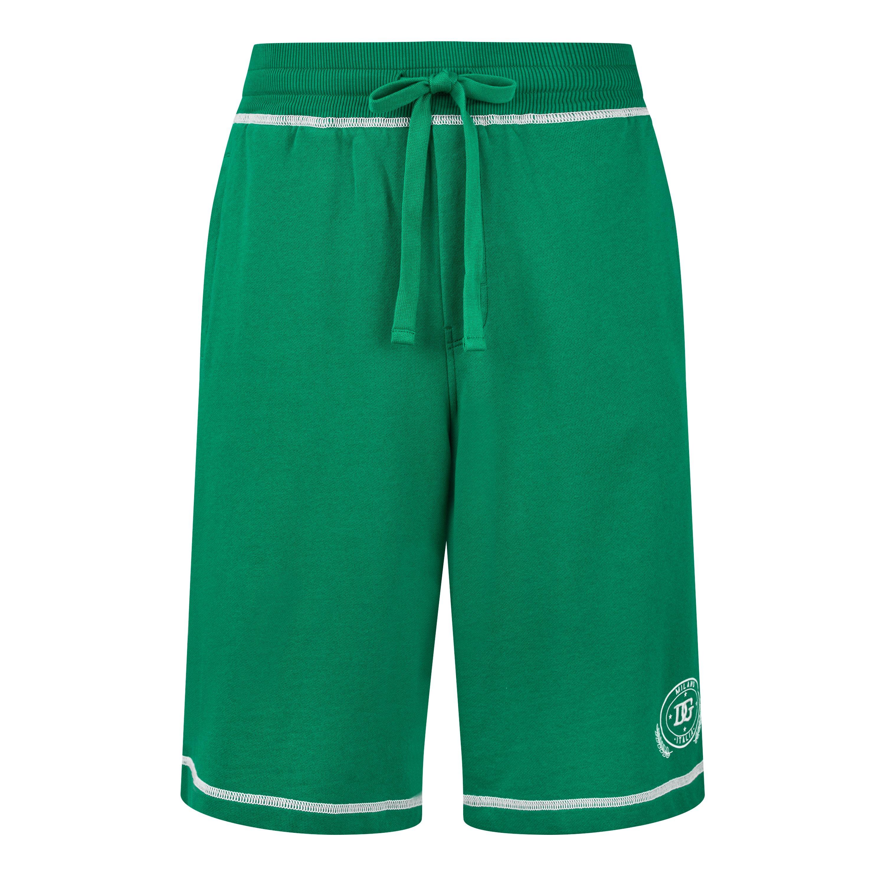Dark Green - Dolce and Gabbana - Logo Jogging Shorts - 5