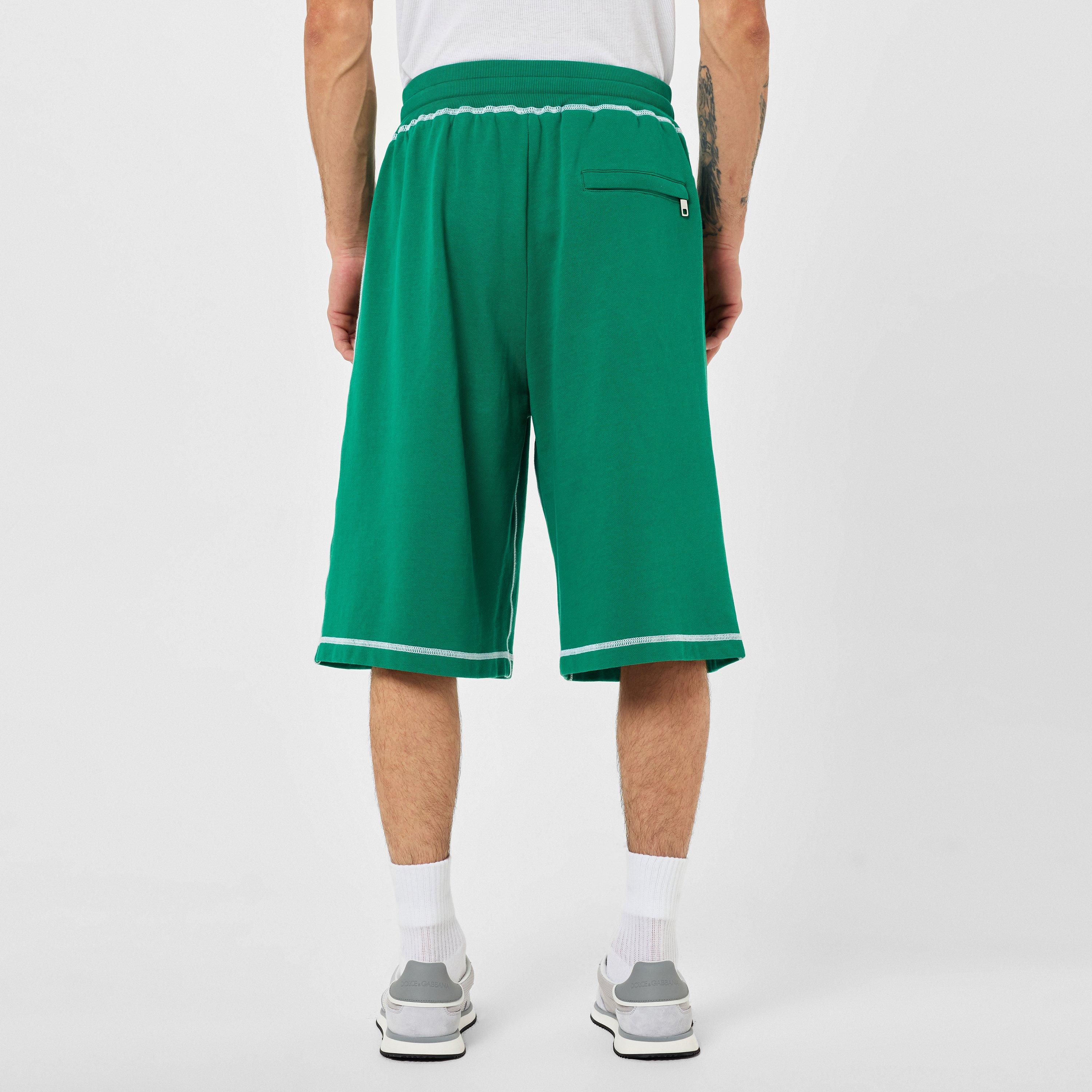 Dark Green - Dolce and Gabbana - Logo Jogging Shorts - 3