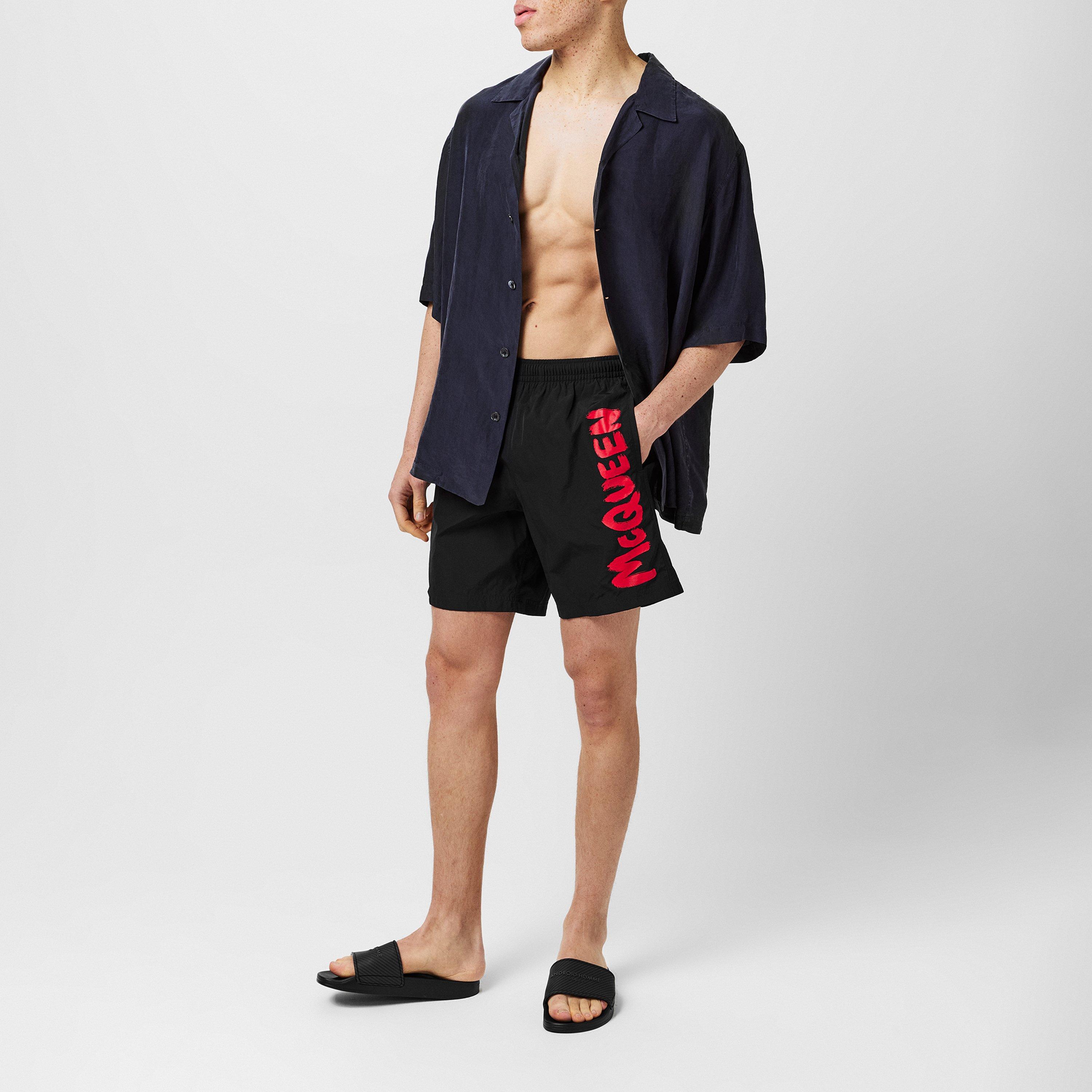 Alexander McQueen | Graffiti Swim Shorts | Swim Shorts | Cruise