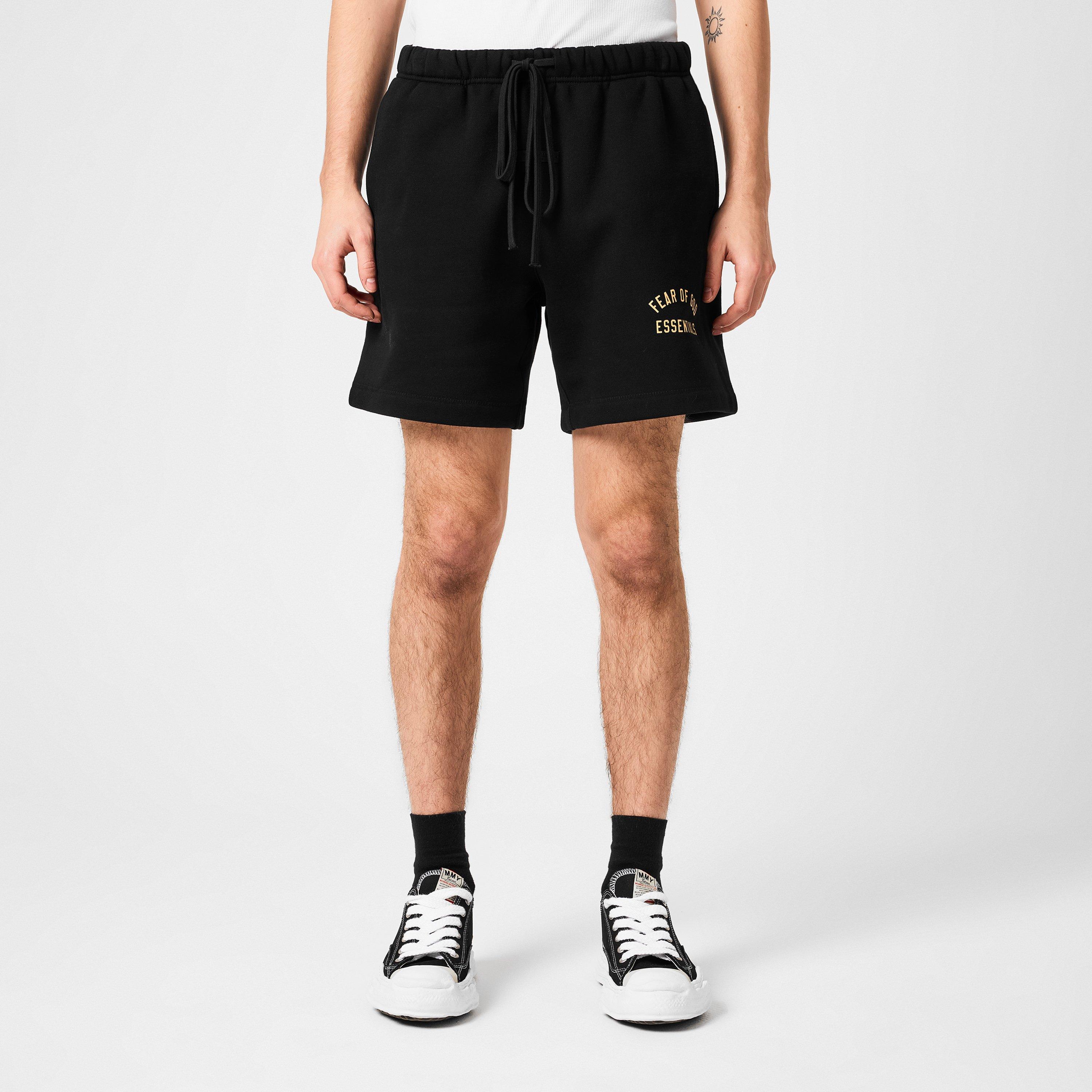 Black - Fear Of God Essentials - Cotton Logo Shorts - 3