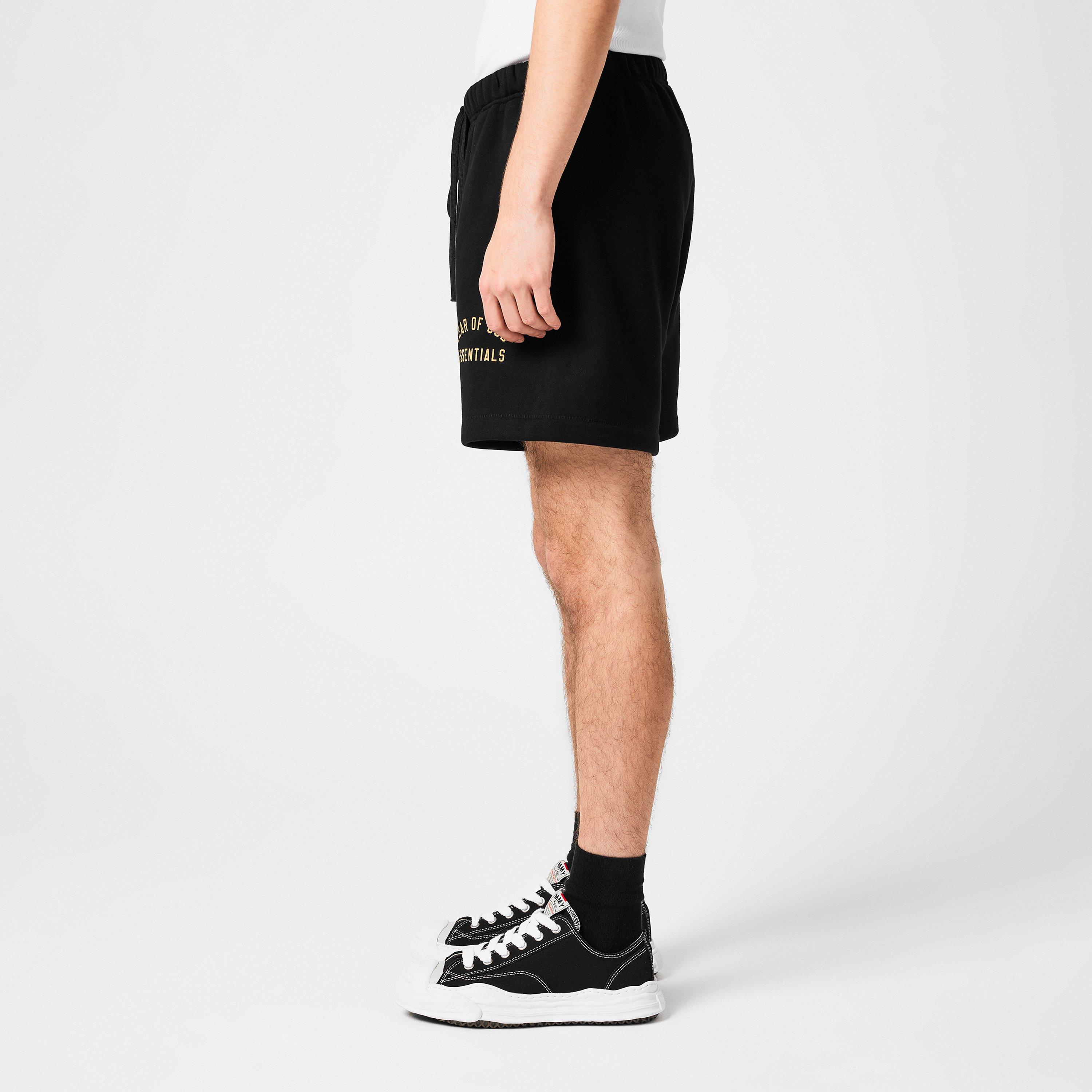 Black - Fear Of God Essentials - Cotton Logo Shorts - 7