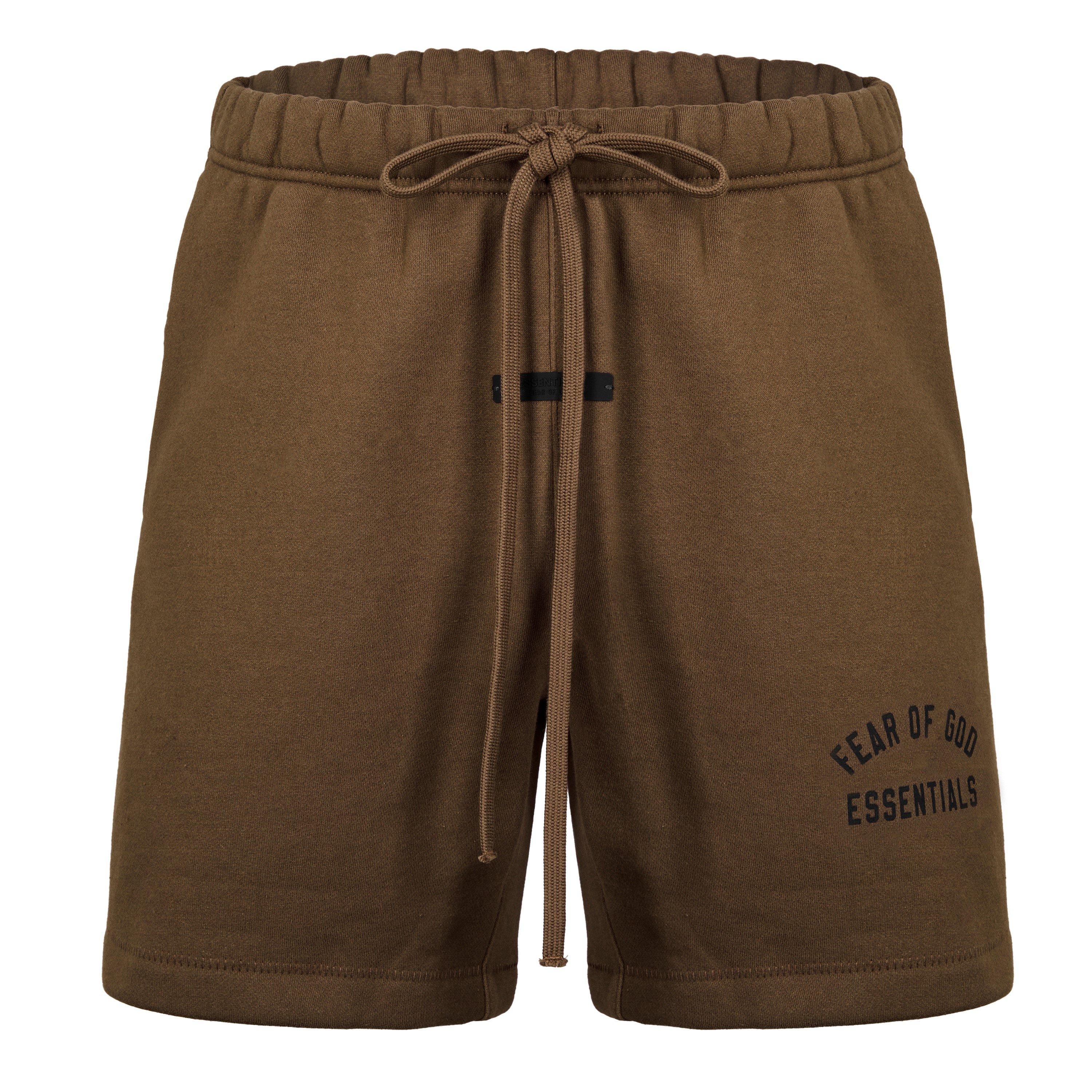 Olive - Fear Of God Essentials - Cotton Logo Shorts - 1