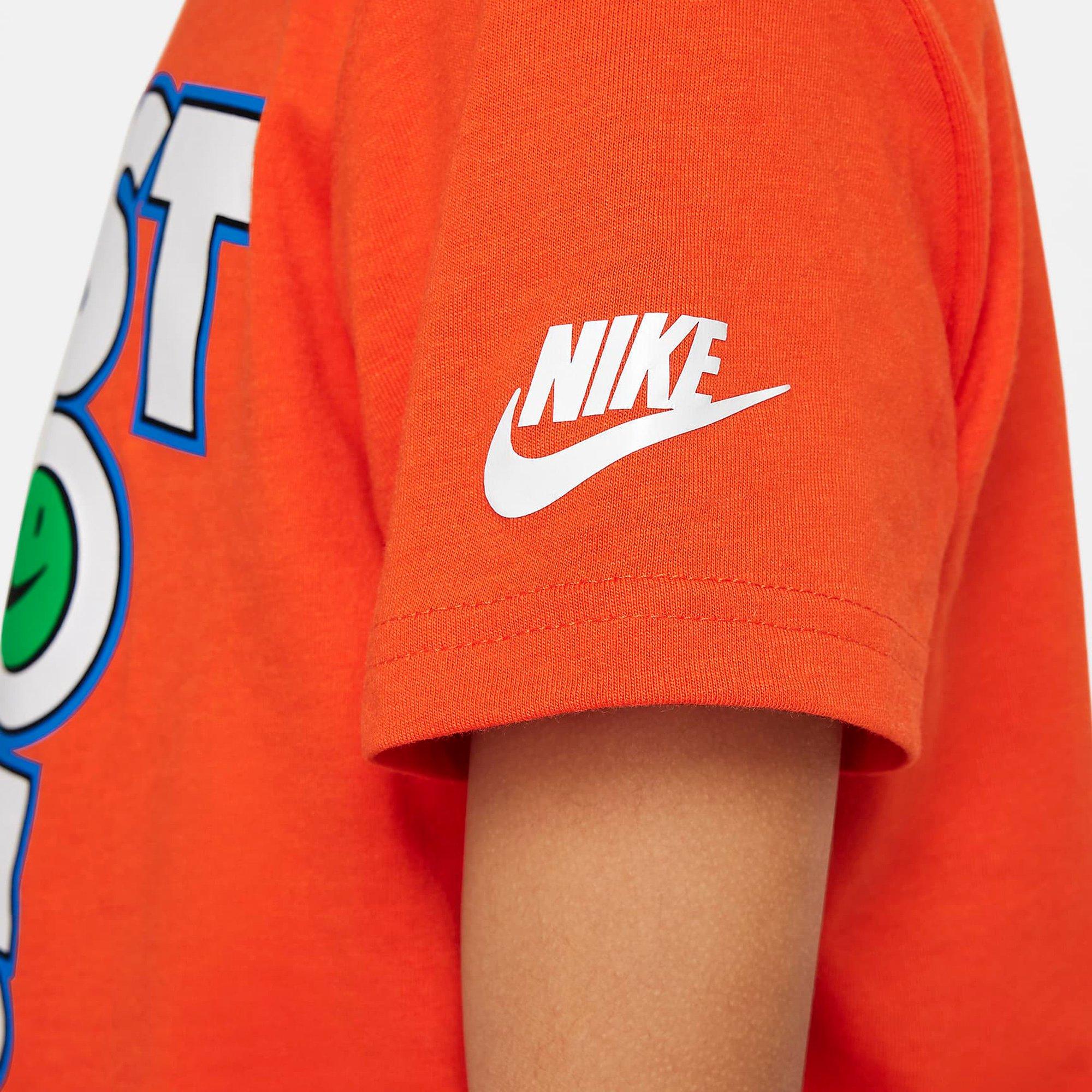 Picante Red - Nike - Smiley Just Do It T-Shirt Childens - 4