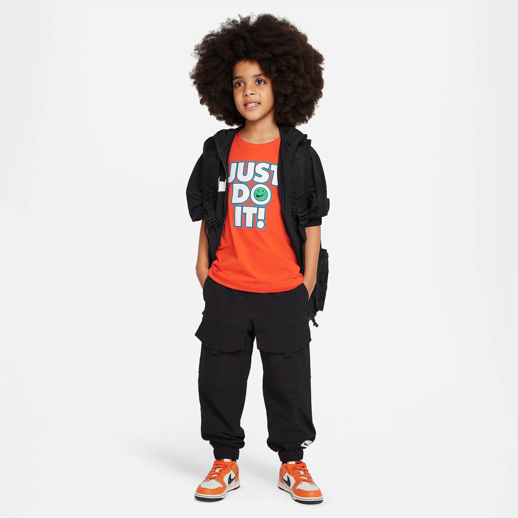 Picante Red - Nike - Smiley Just Do It T-Shirt Childens - 5