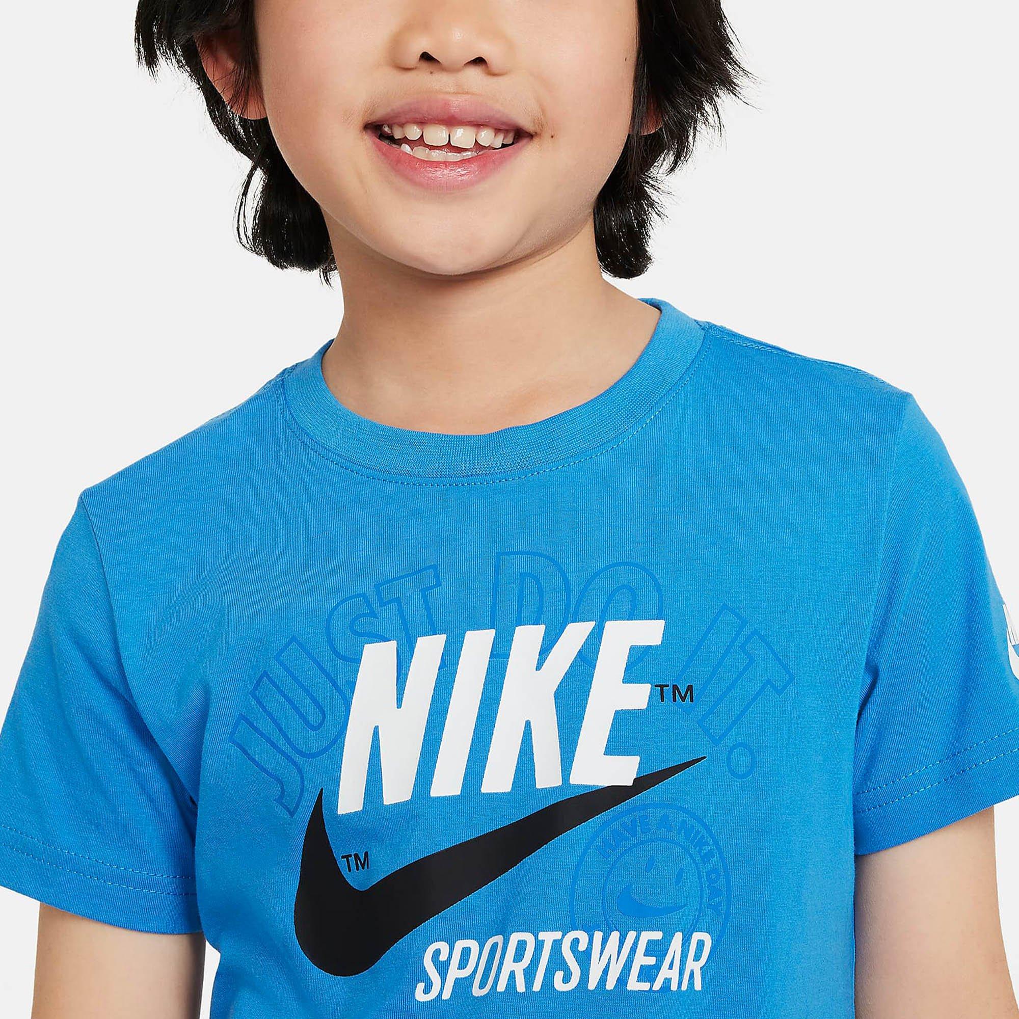 Light Pho Blue - Nike - Retro Sportswear T-Shirt Childrens - 3