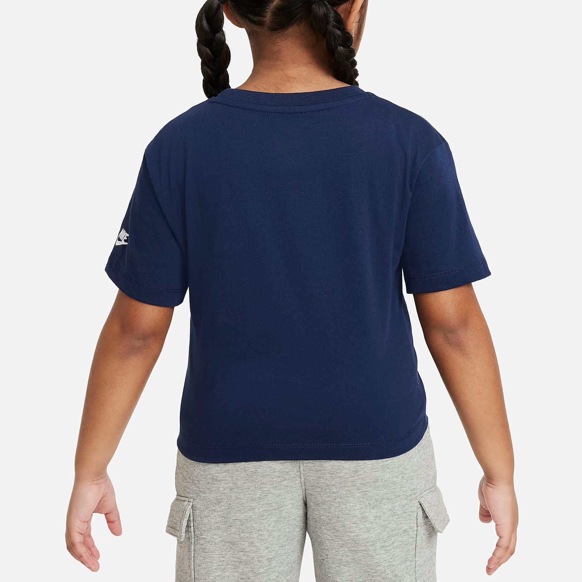 Midnight Navy - Nike - Nike Club Boxy T-Shirts Juniors - 2