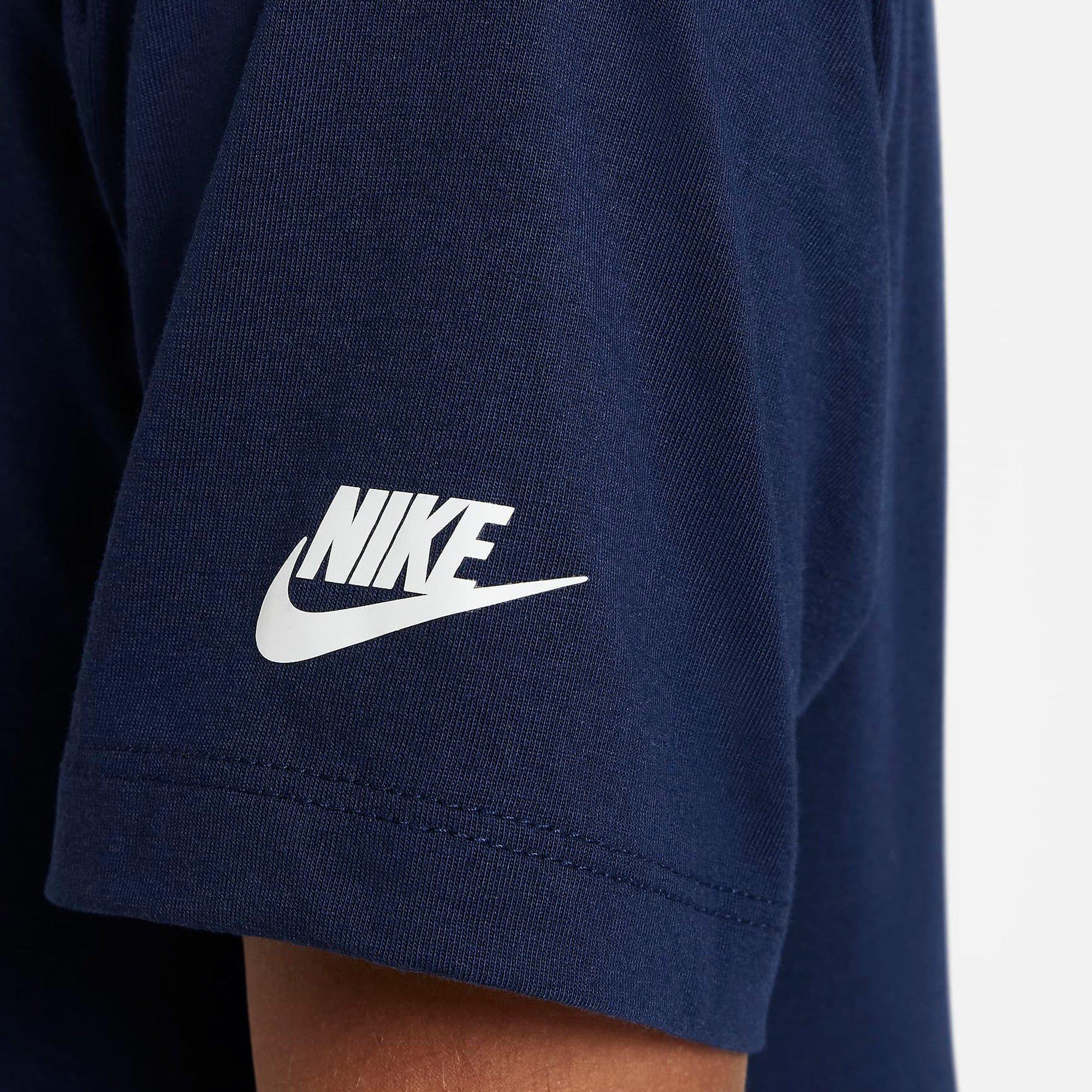 Midnight Navy - Nike - Nike Club Boxy T-Shirts Juniors - 4