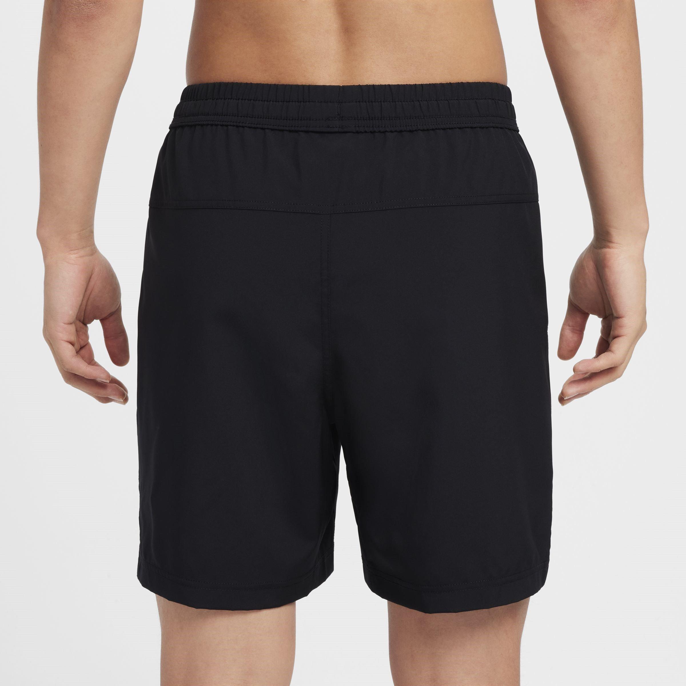 Black/White - Nike - Form Swoosh Mens Dri FIT Versatile Performance Shorts - 2