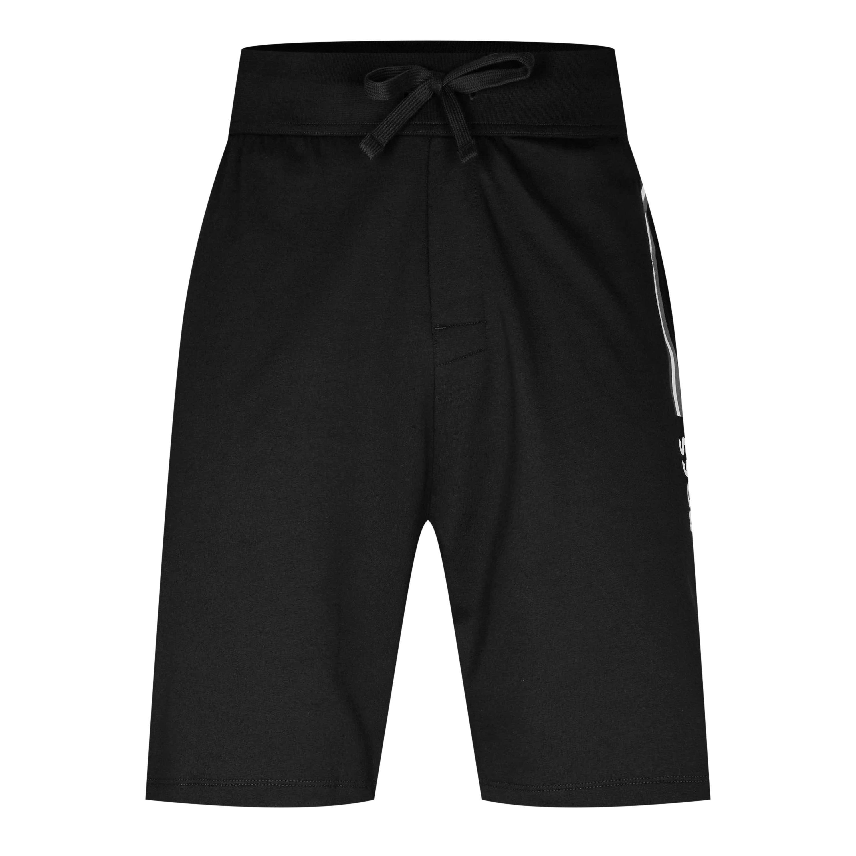 Black 002 - Boss - Men's Authentic Fleece Jogger Shorts - 1
