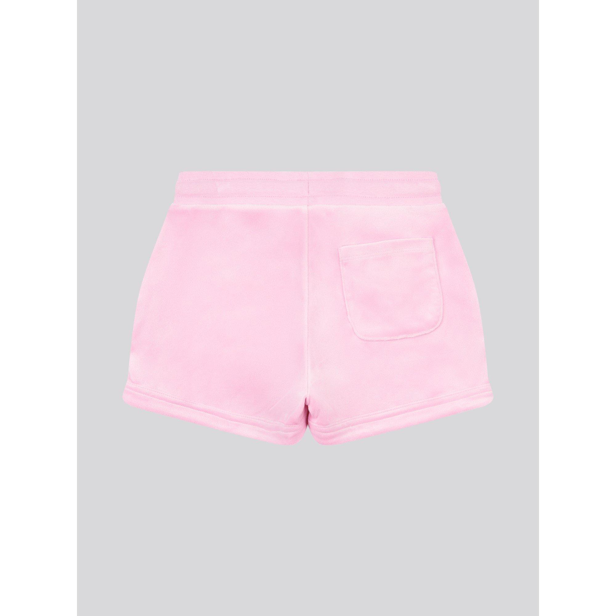 Pink Lilac F89 - Juicy Couture - Kids' Diamante Logo Fleece Jogger Shorts - 7