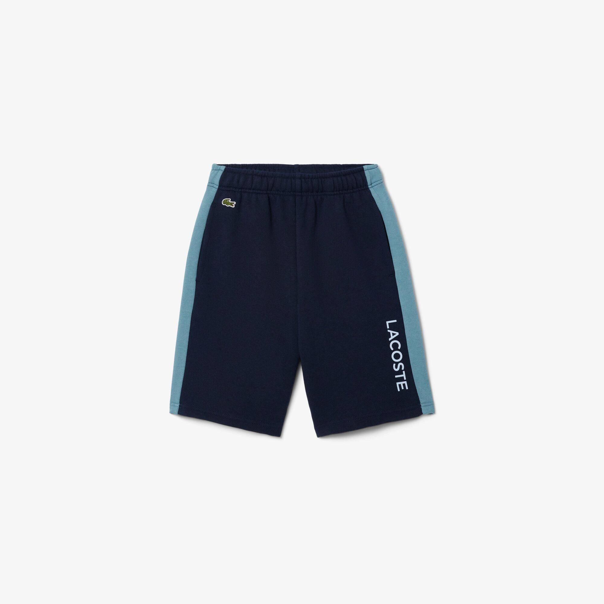 Lacoste Kids' Fleece Jogger Shorts - Navy/Multi 5R3 - 10 Years