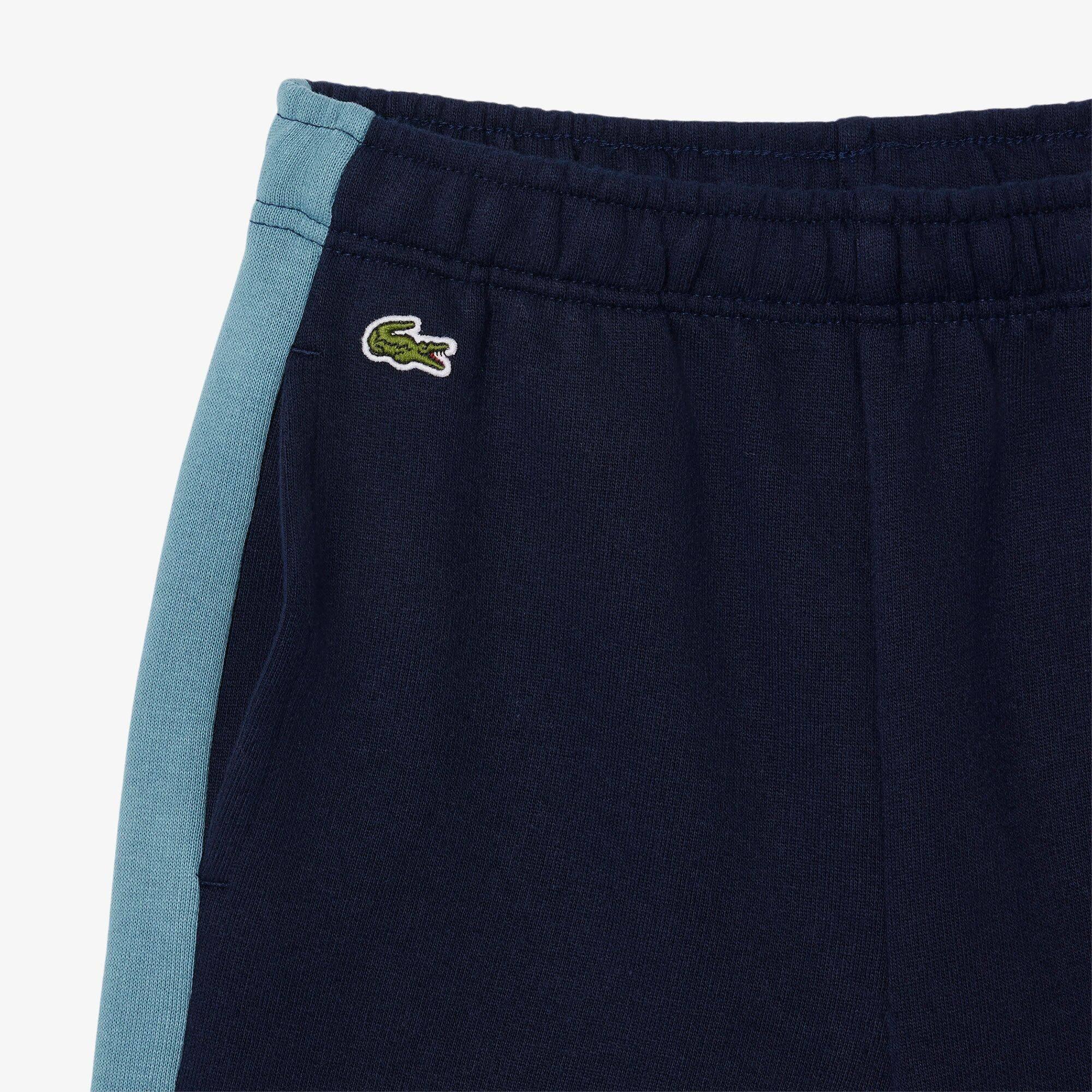 Mornarsko plava/Višenamjenski 5R3 - Lacoste - Kids' Fleece Jogger Shorts - 4