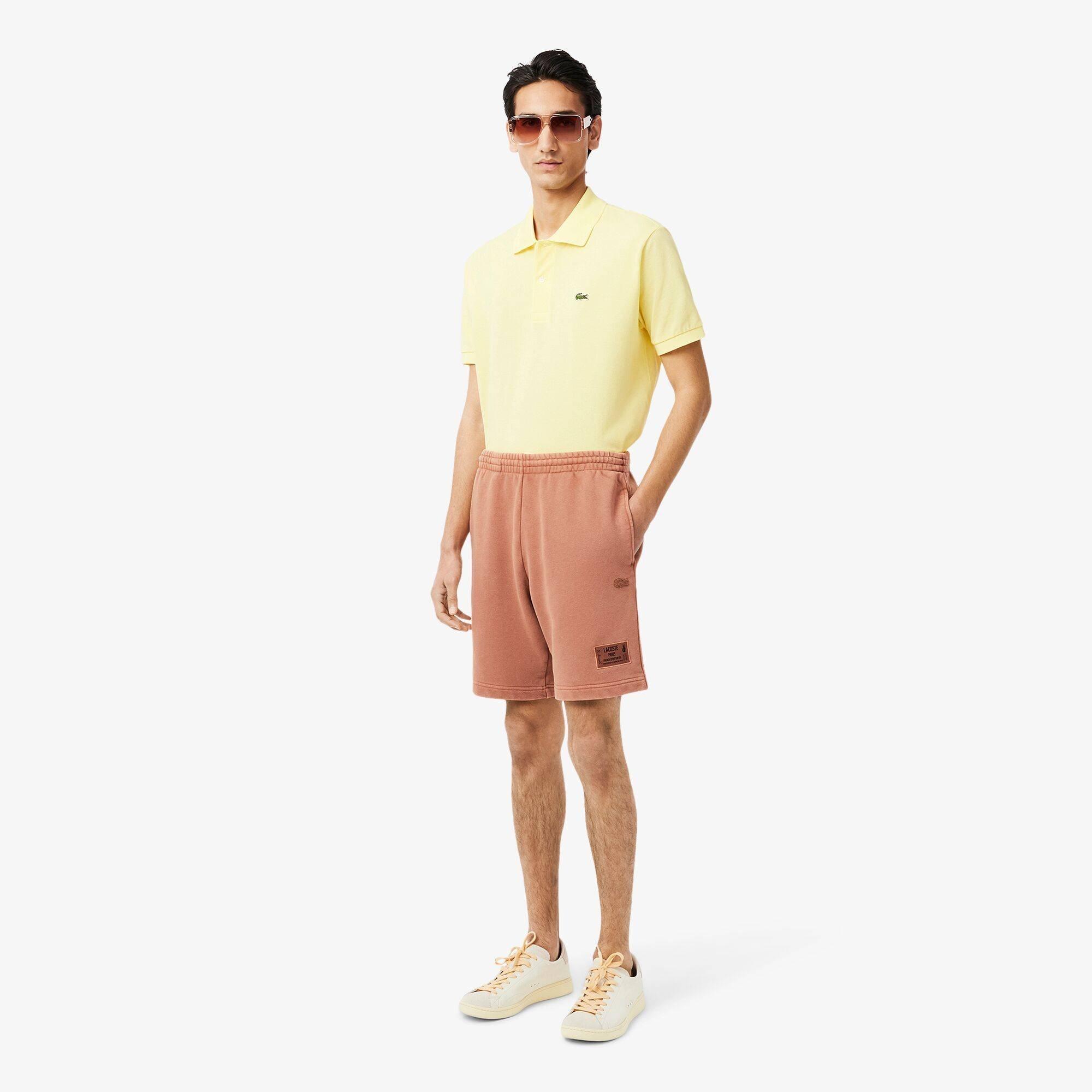 Latte I1K - Lacoste - Men's Fleece Jogger Shorts - 6