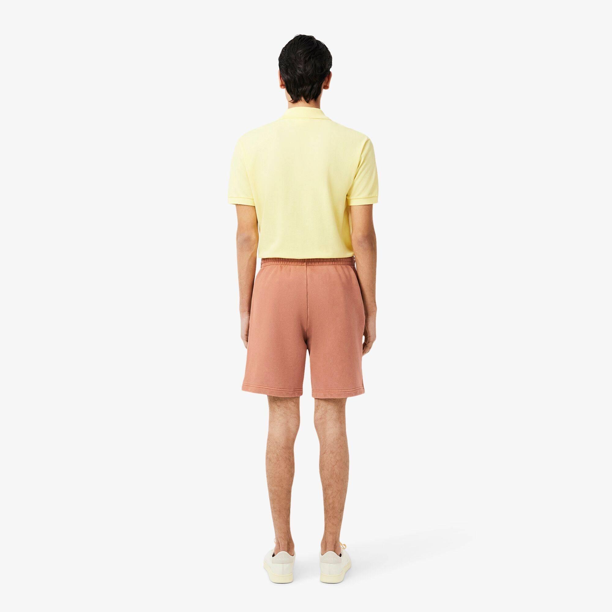 Latte I1K - Lacoste - Men's Fleece Jogger Shorts - 7