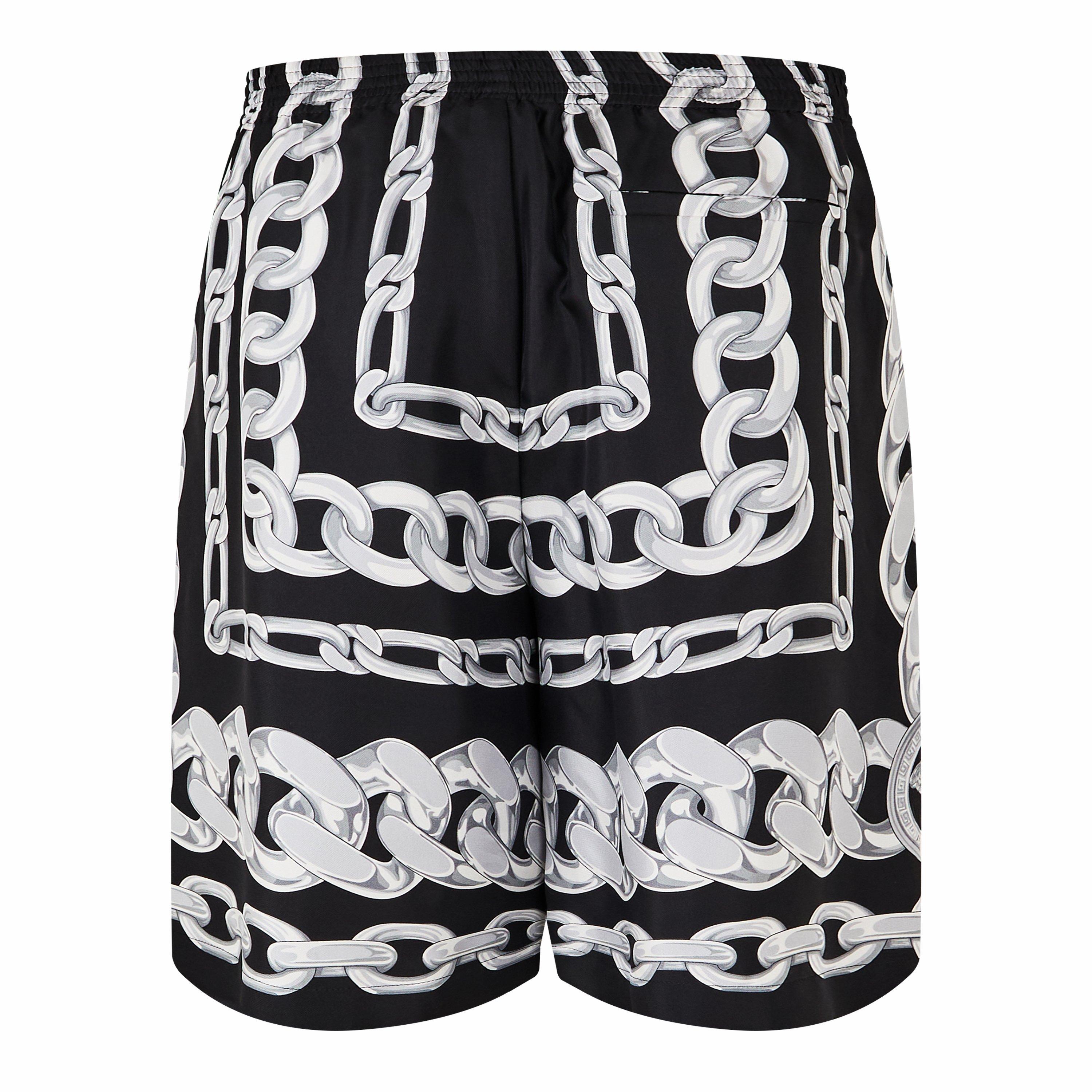 Black/White - Versace - Chain Shorts - 2