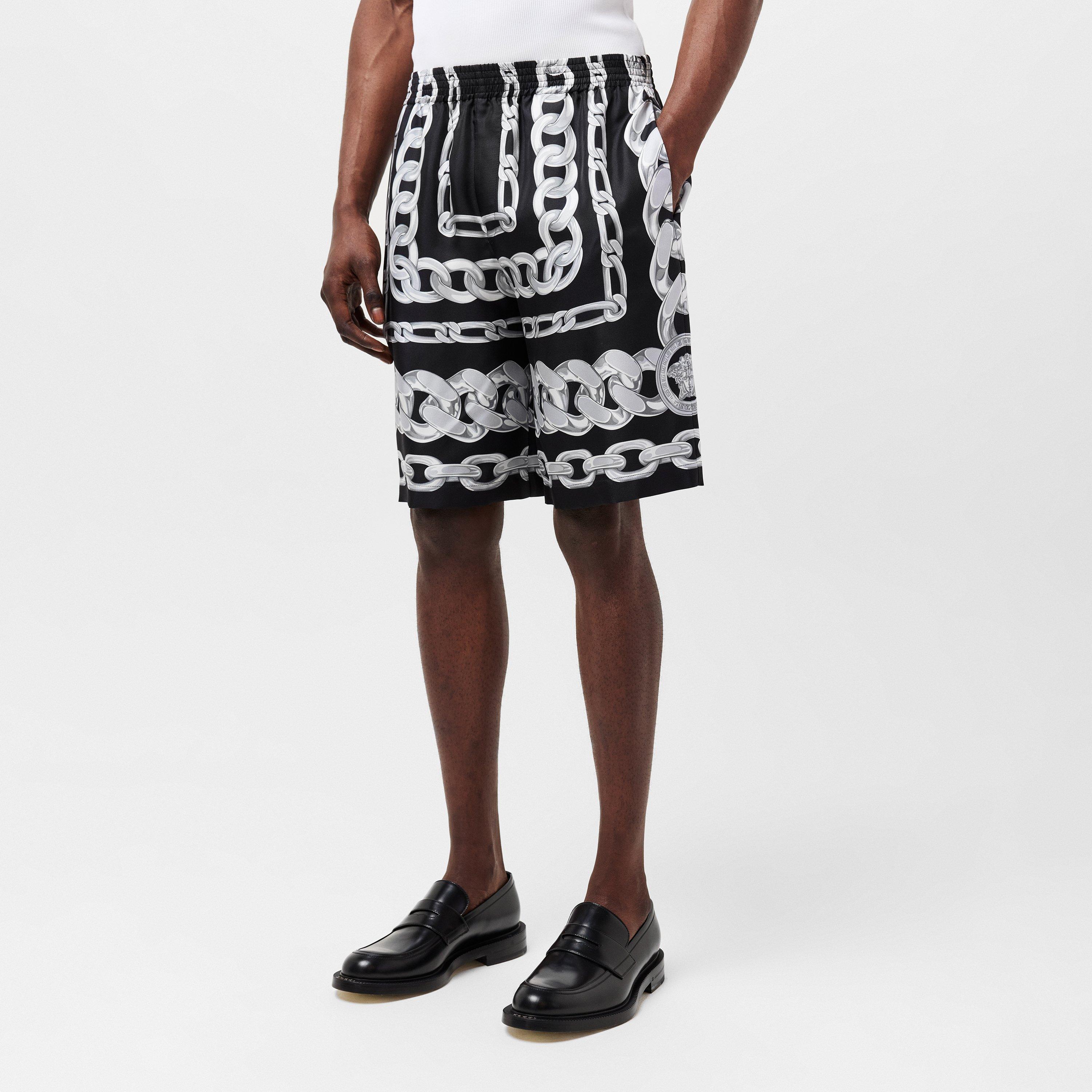 Black/White - Versace - Chain Shorts - 3