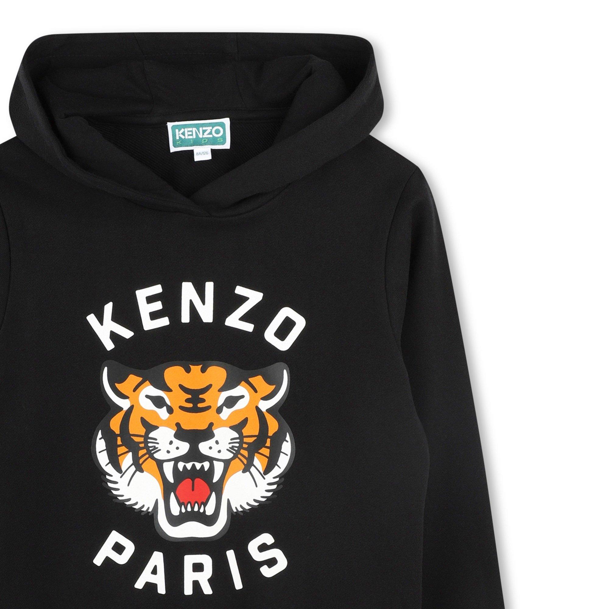 Black 095 - Kenzo - Tiger Hoodie Juniors - 3