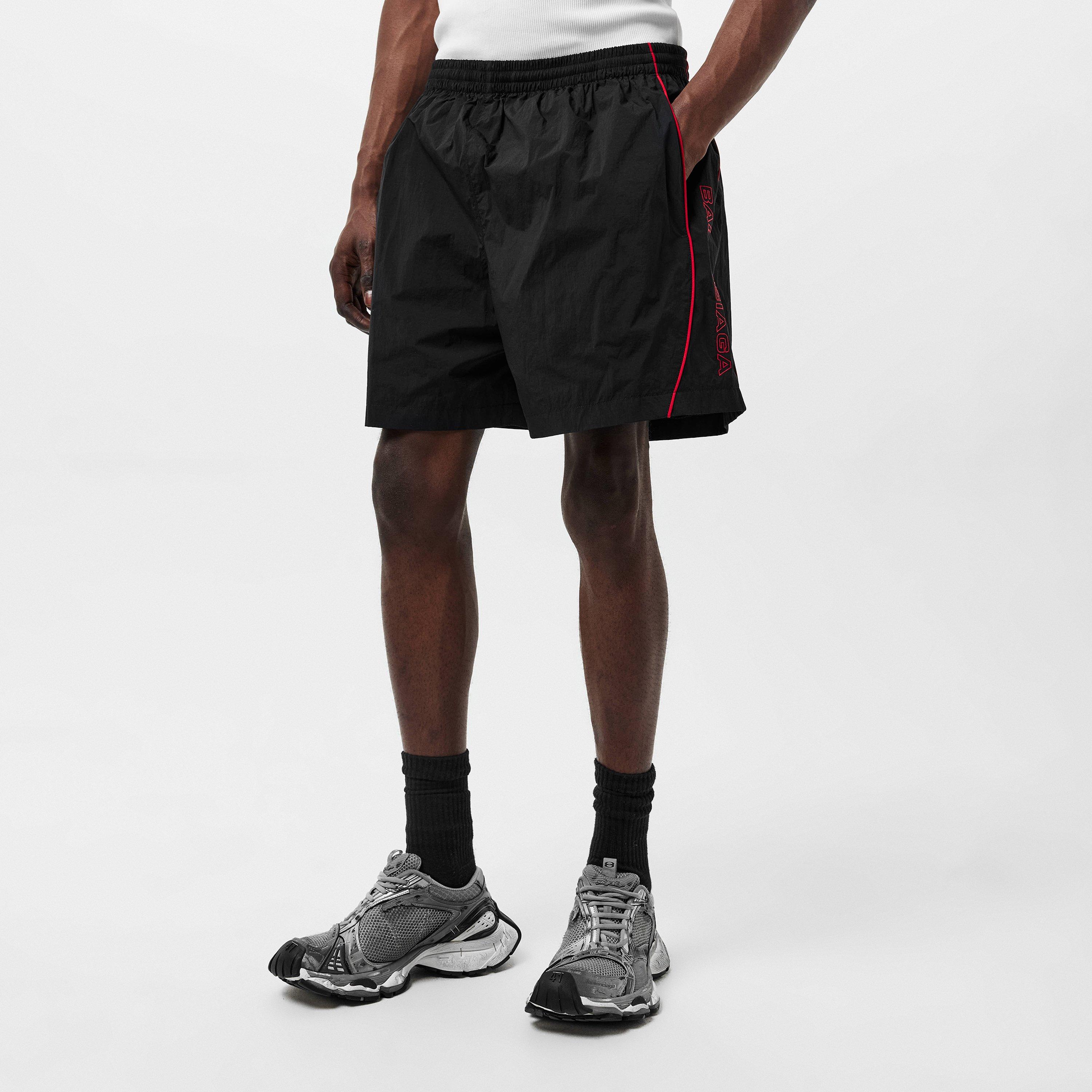 Black - Balenciaga - Embroidered Track Shorts - 3