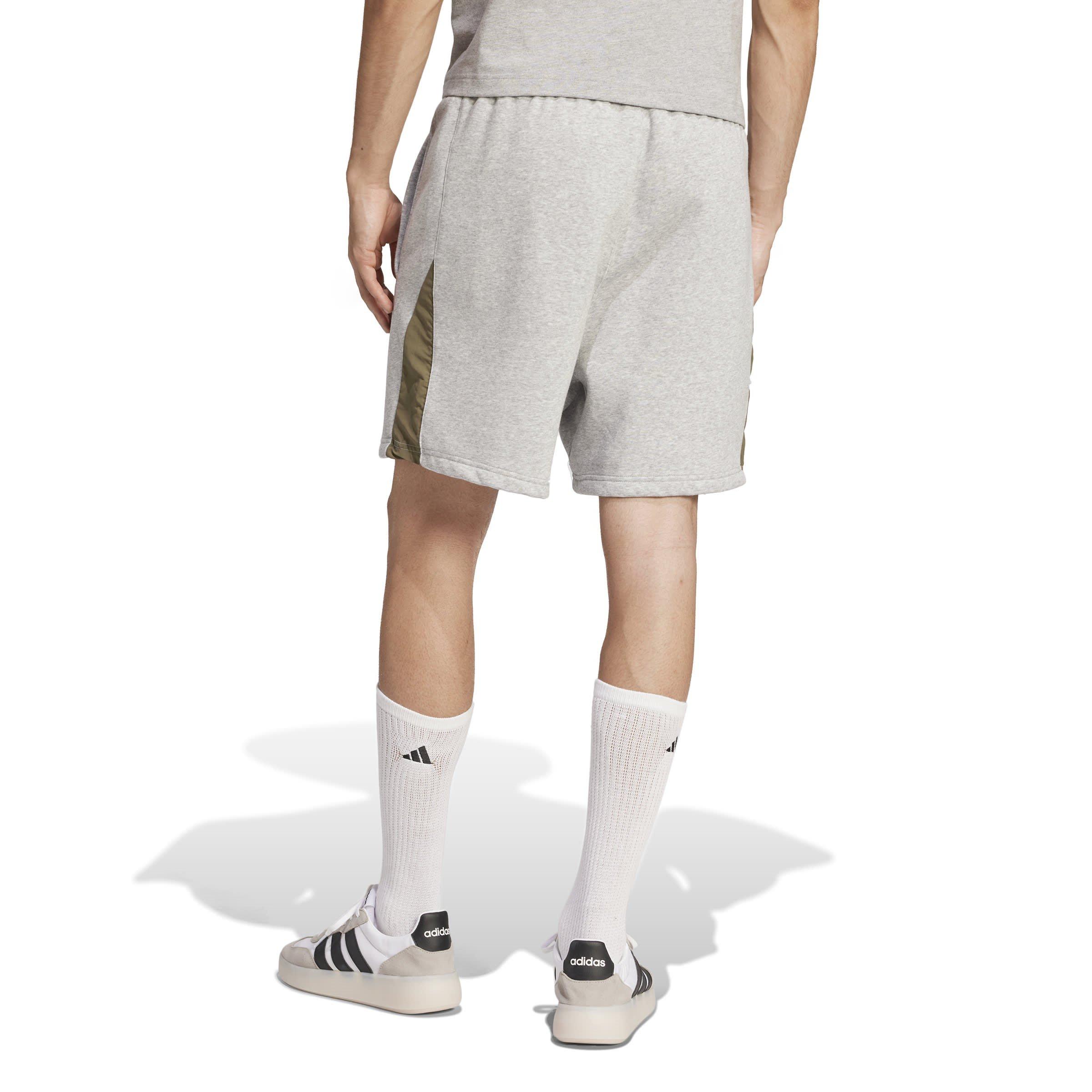 Grey Heather - adidas - Seasonal Essentials Colorblock Shorts Mens - 3
