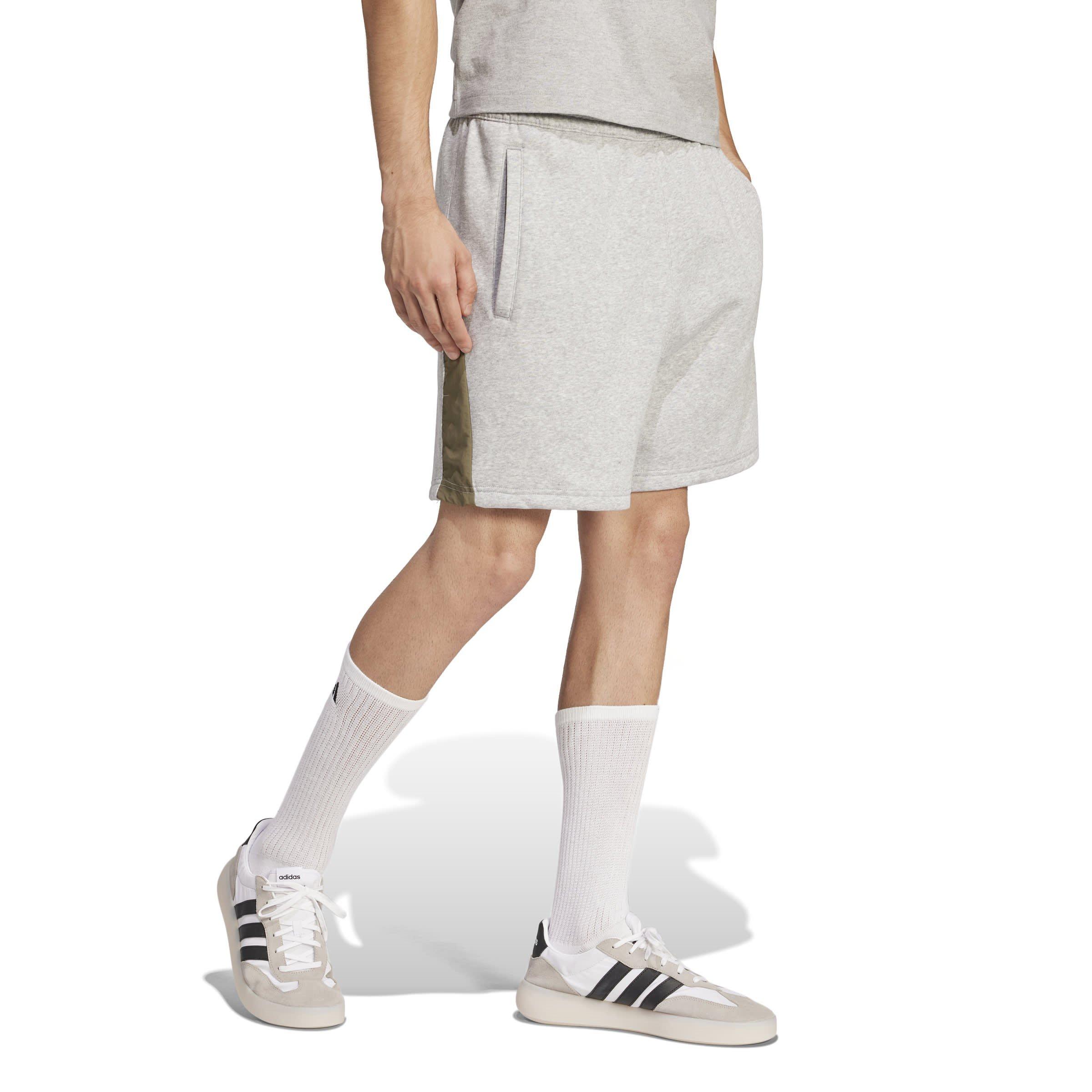 Grey Heather - adidas - Seasonal Essentials Colorblock Shorts Mens - 4