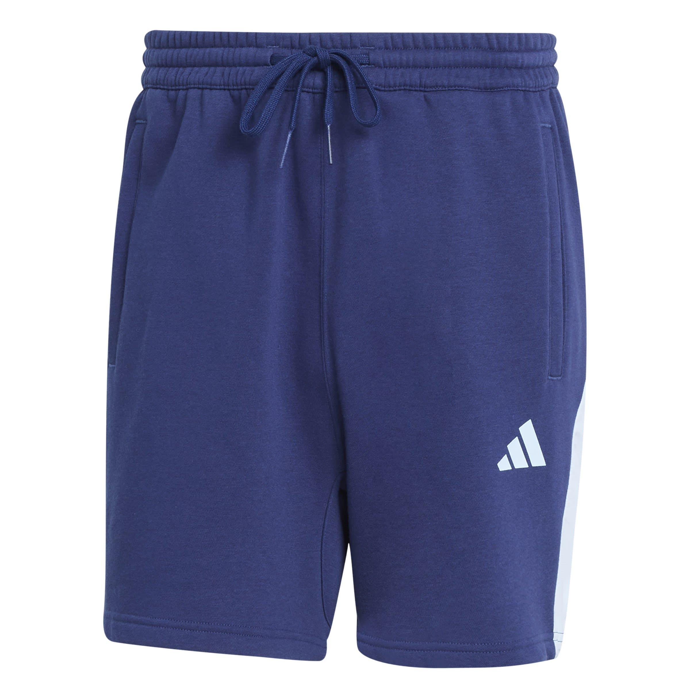 Adidas Men's Seasonal Essentials Colorblock Shorts - Dark Blue - M