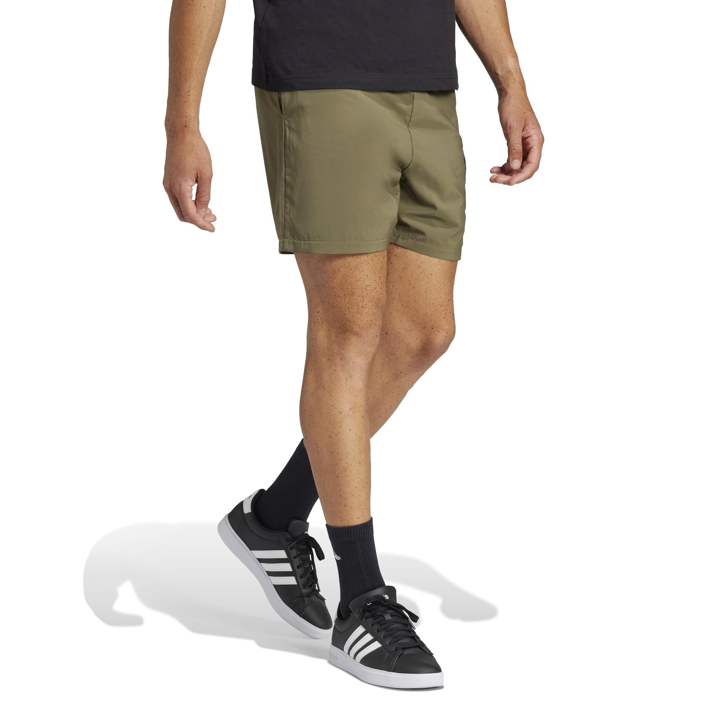 Olive/Preto - adidas - Essentials Small Logo Cargo Chelsea Shorts - 4