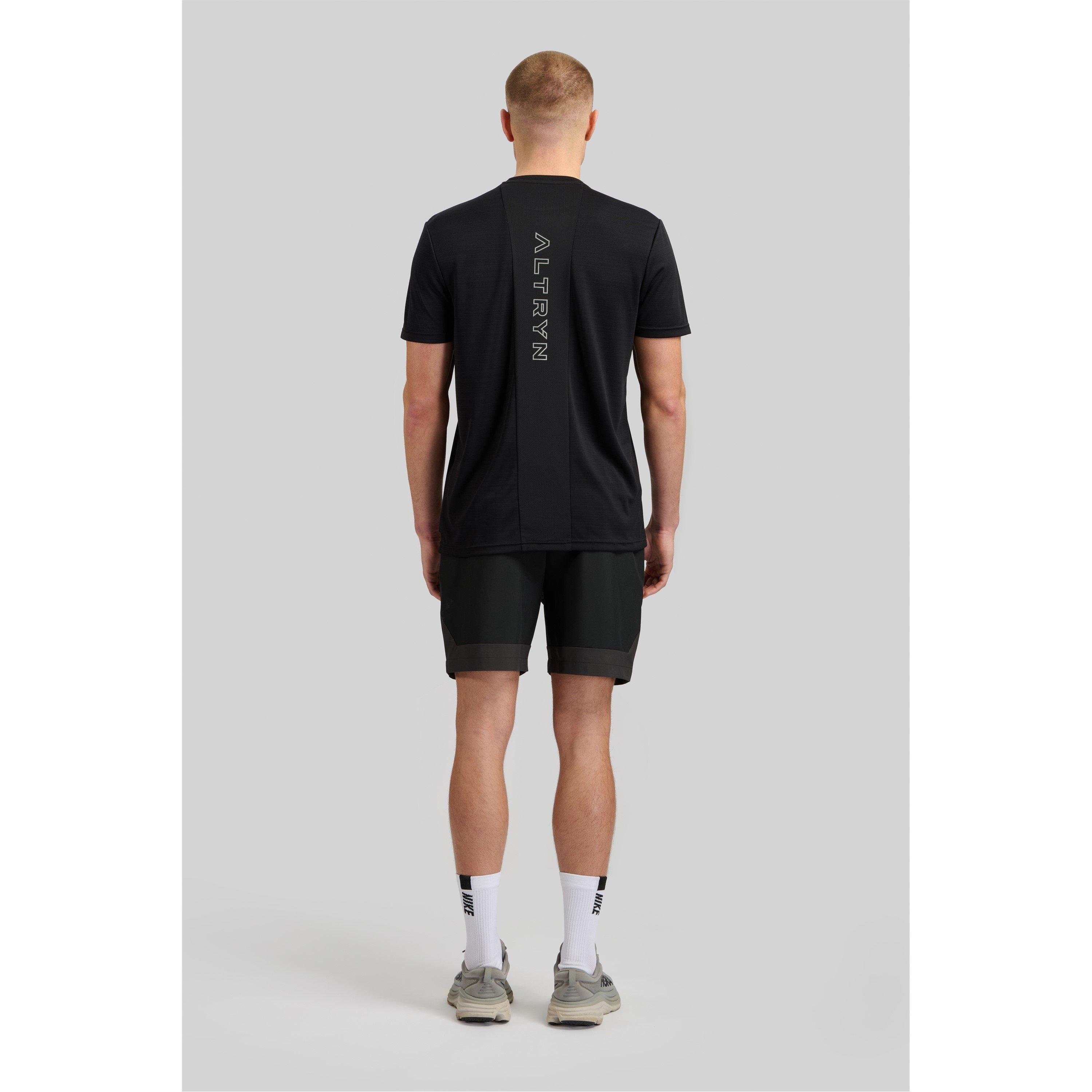 Zwart/Grijs - ALTRYN - Fleece Jogger Shorts - 2