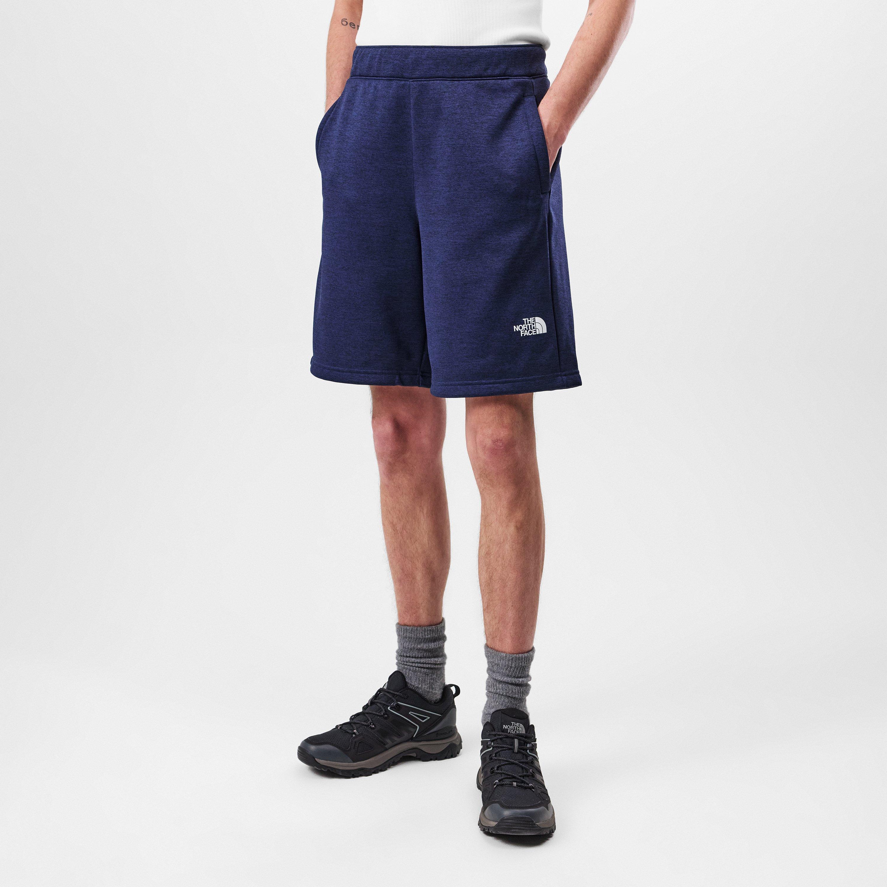 Navy/DkHeather - The North Face - Reaxion Fleece Shorts - 3