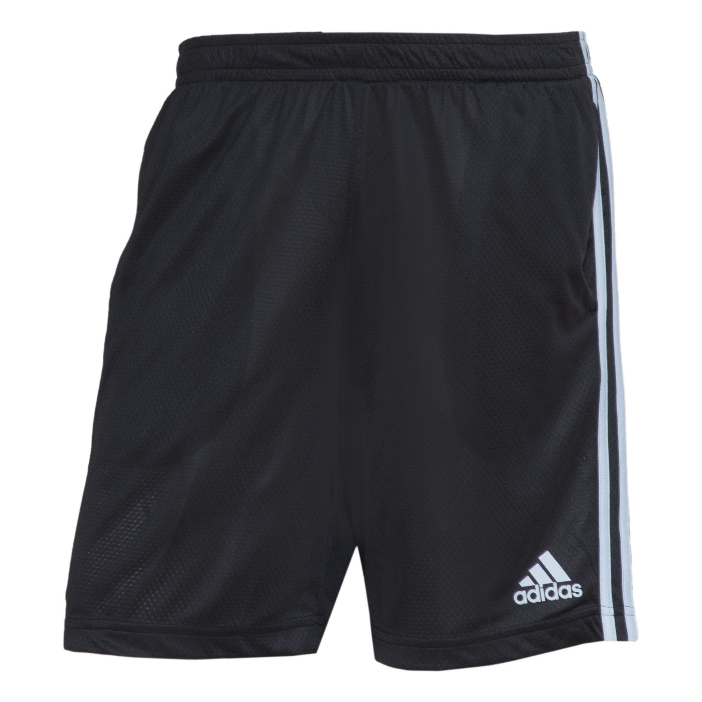 Black/Blue - adidas - 3-Stripes AEROREADY Knit Shorts Mens - 1