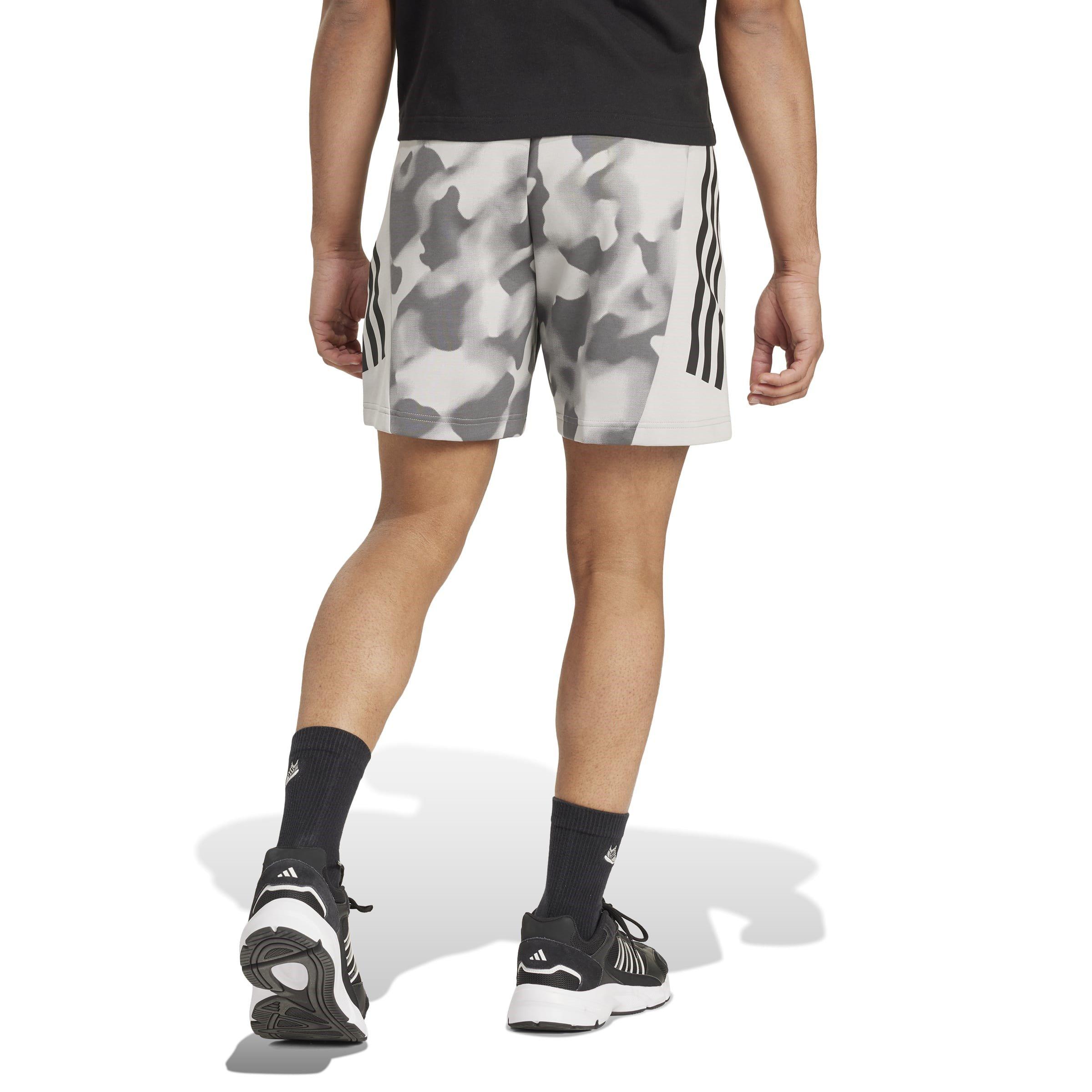 Mehrfarbig - adidas - Future Icons 3-Stripes Allover Print Shorts - 3