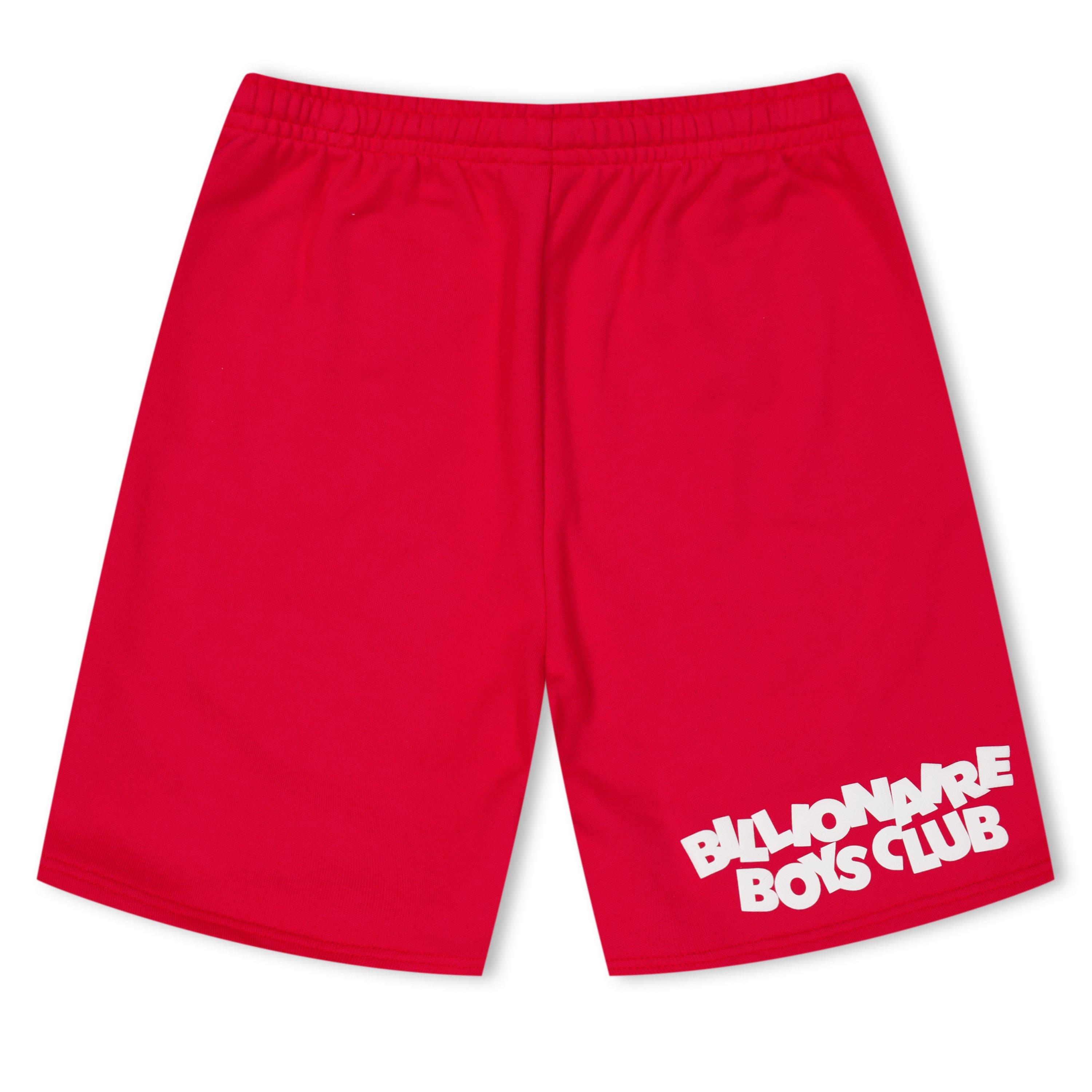 Red Wht - Billionaire Boys Club - Unisex Kids' Fleece Relaxed Fit Jogger Shorts - 2