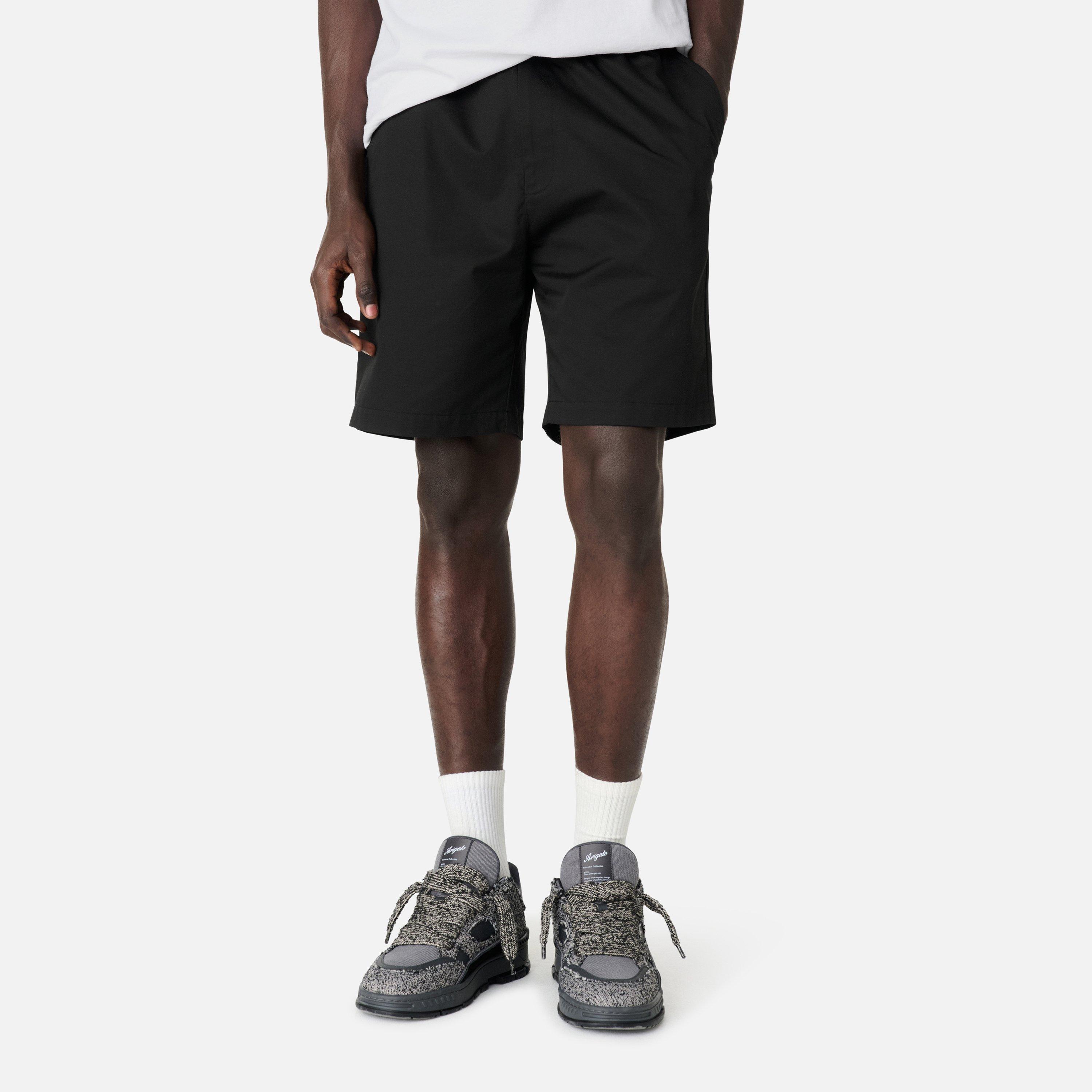 Black - Axel Arigato - Men's Stitch Fleece Jogger Shorts - 1