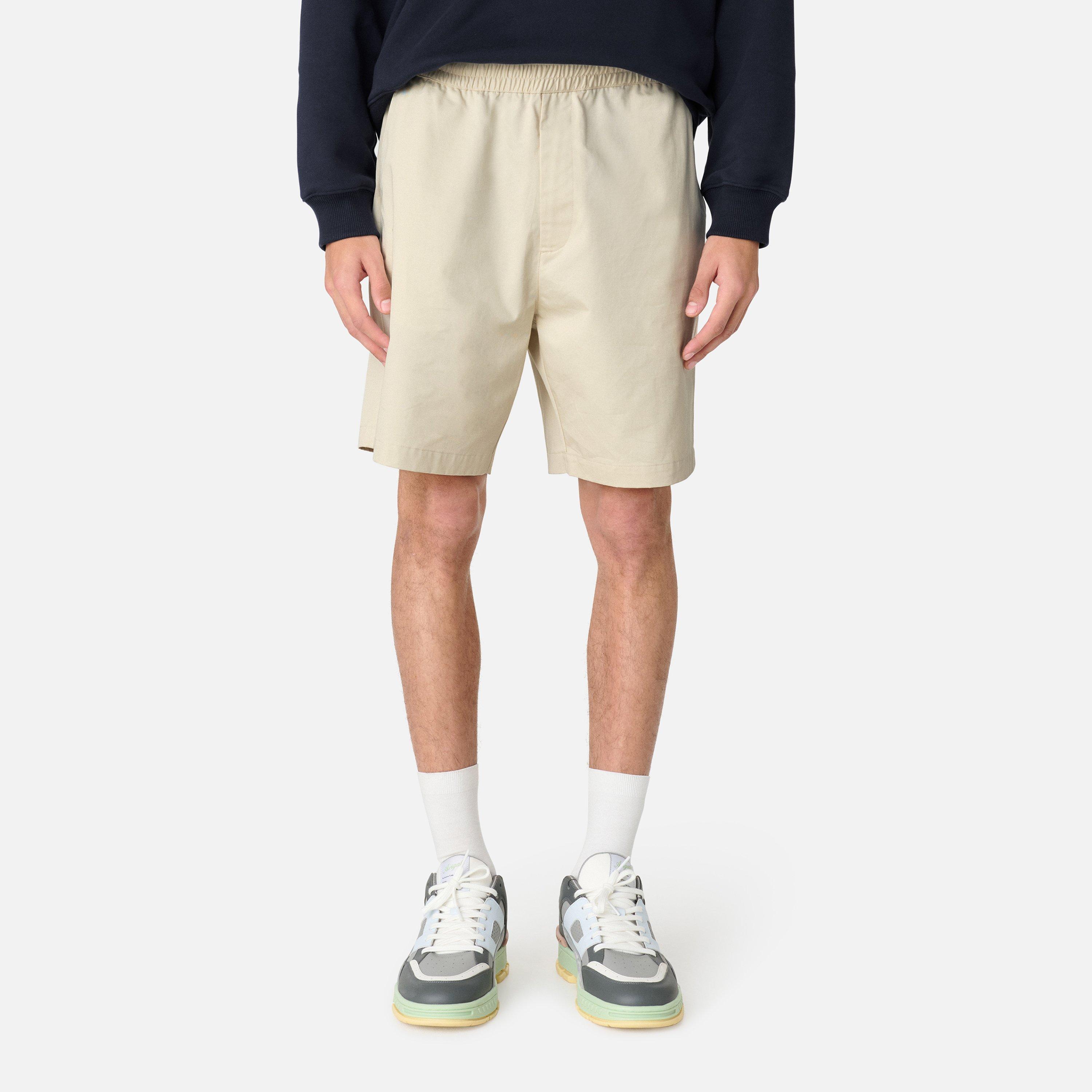 Axel Arigato Men's Stitch Fleece Jogger Shorts - Pale Beige - Large