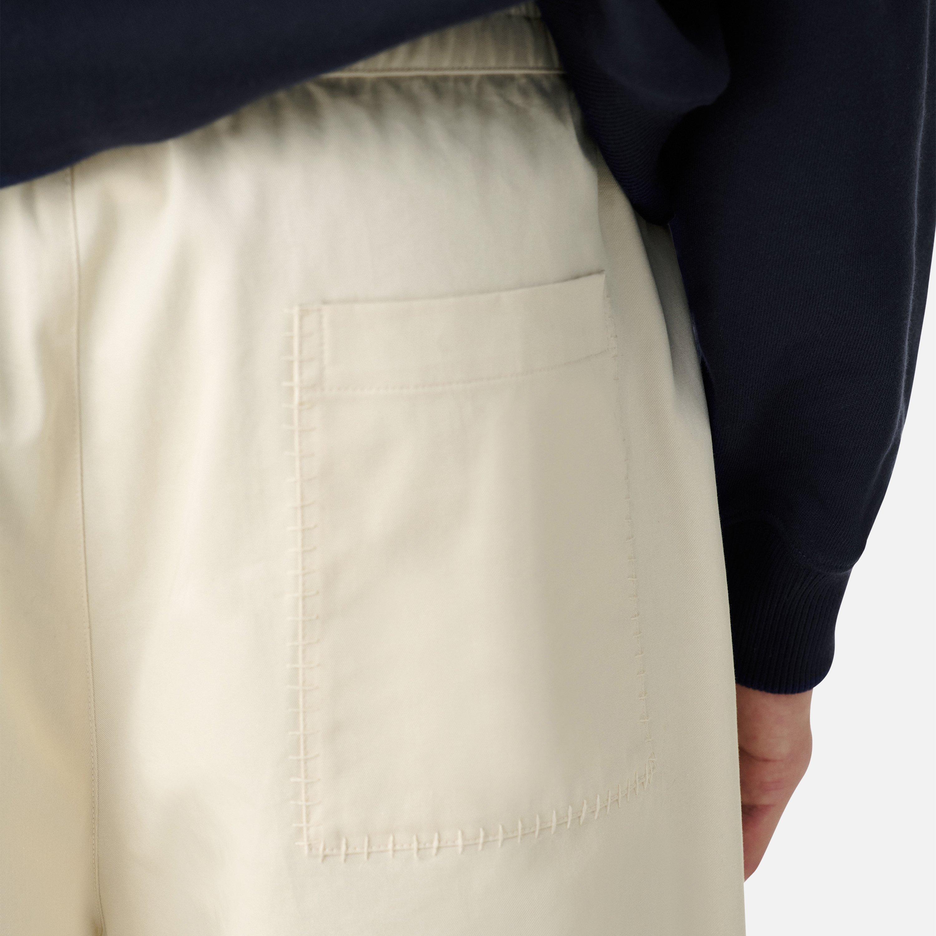 Pale Beige - Axel Arigato - Men's Stitch Fleece Jogger Shorts - 3