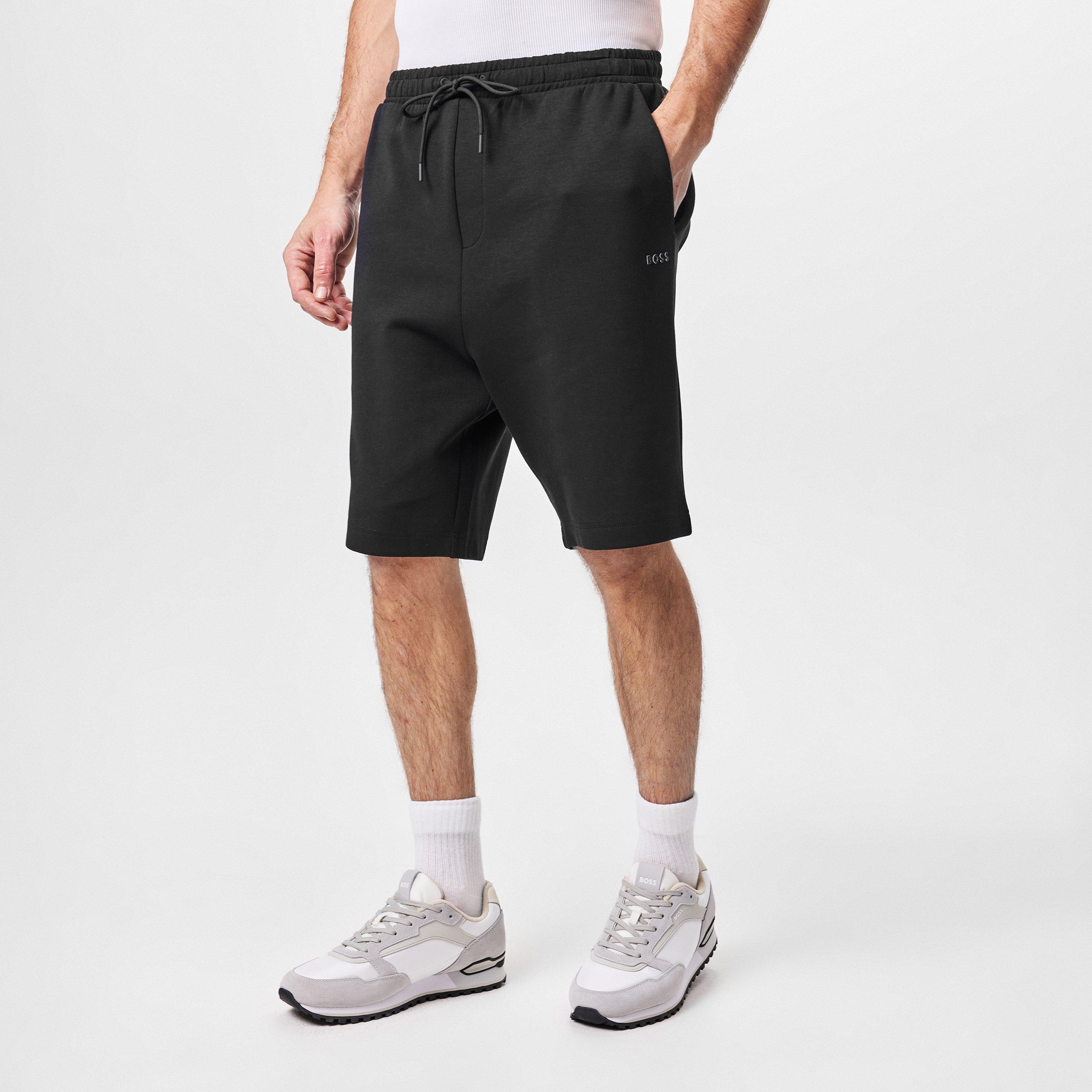 Black 001 - Boss - Men's HBG Headlo Fleece Shorts - 3