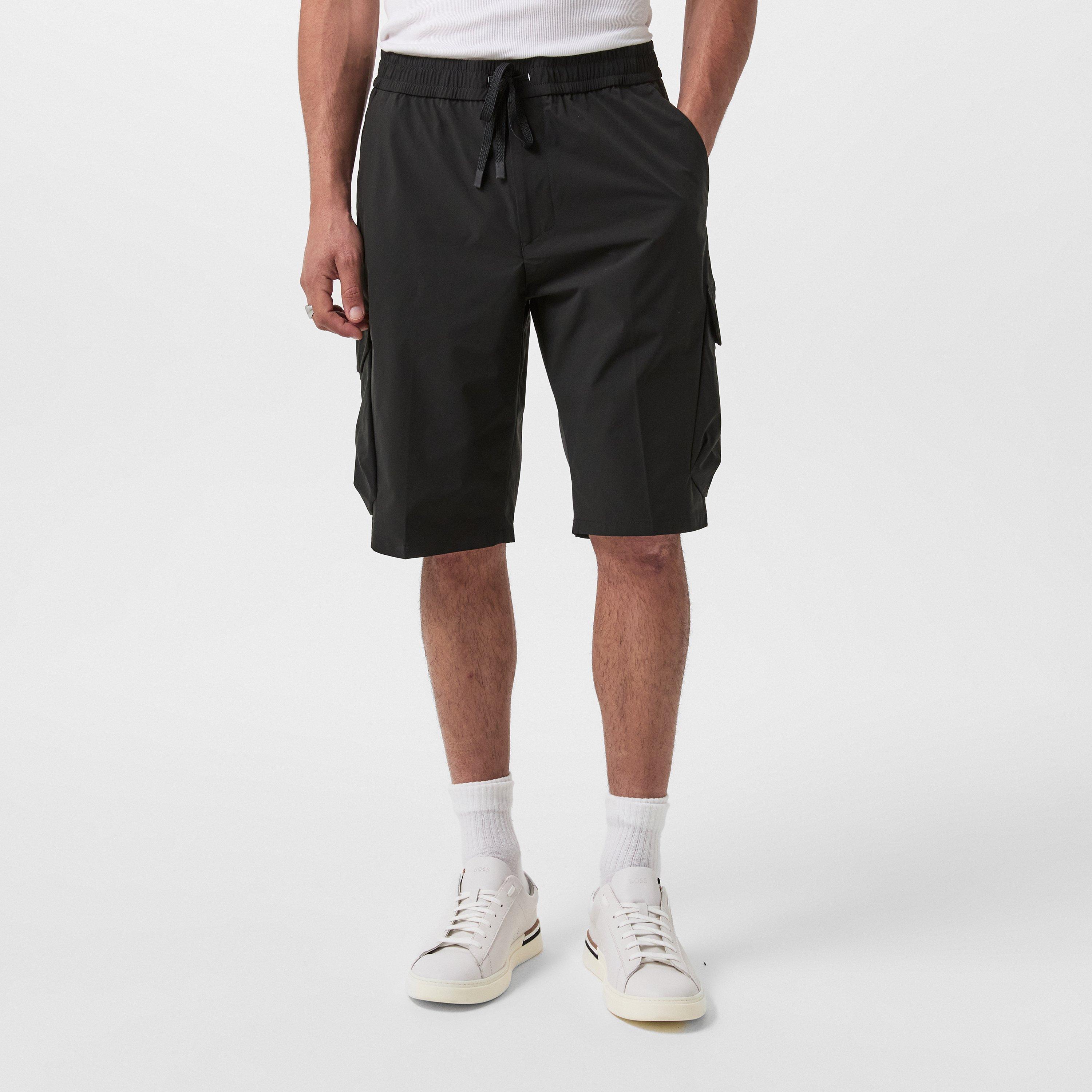 Black 001 - Boss - Men's HBG S Urbanex Cargo Shorts, Cargo Style - 3