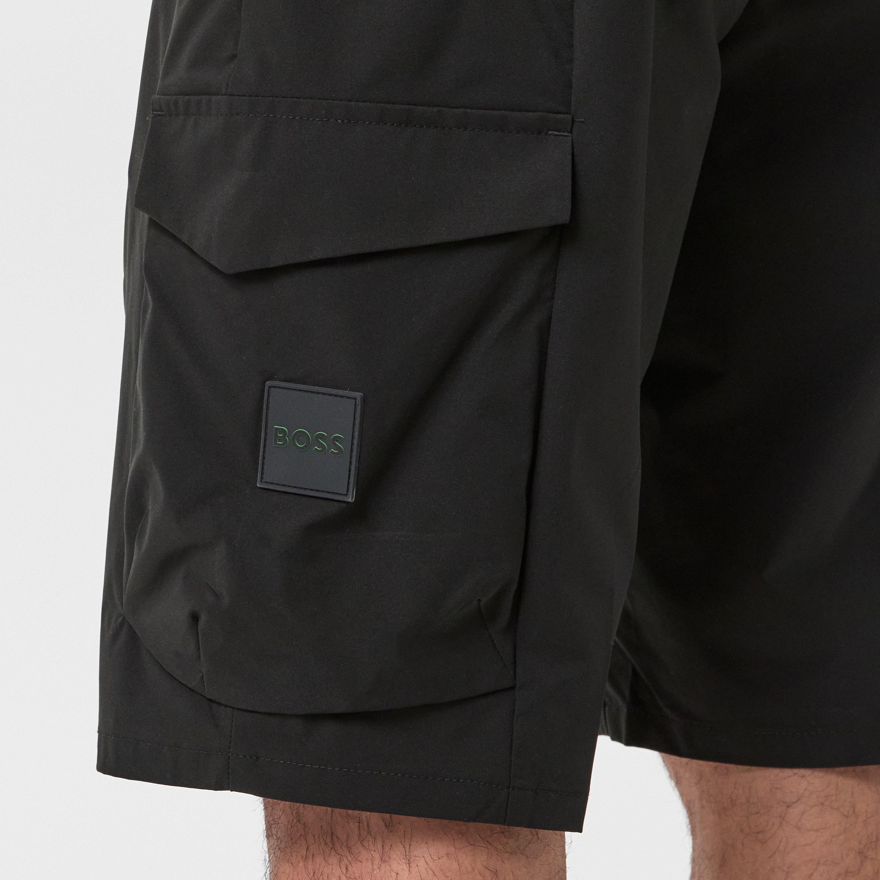 Black 001 - Boss - Men's HBG S Urbanex Cargo Shorts, Cargo Style - 5